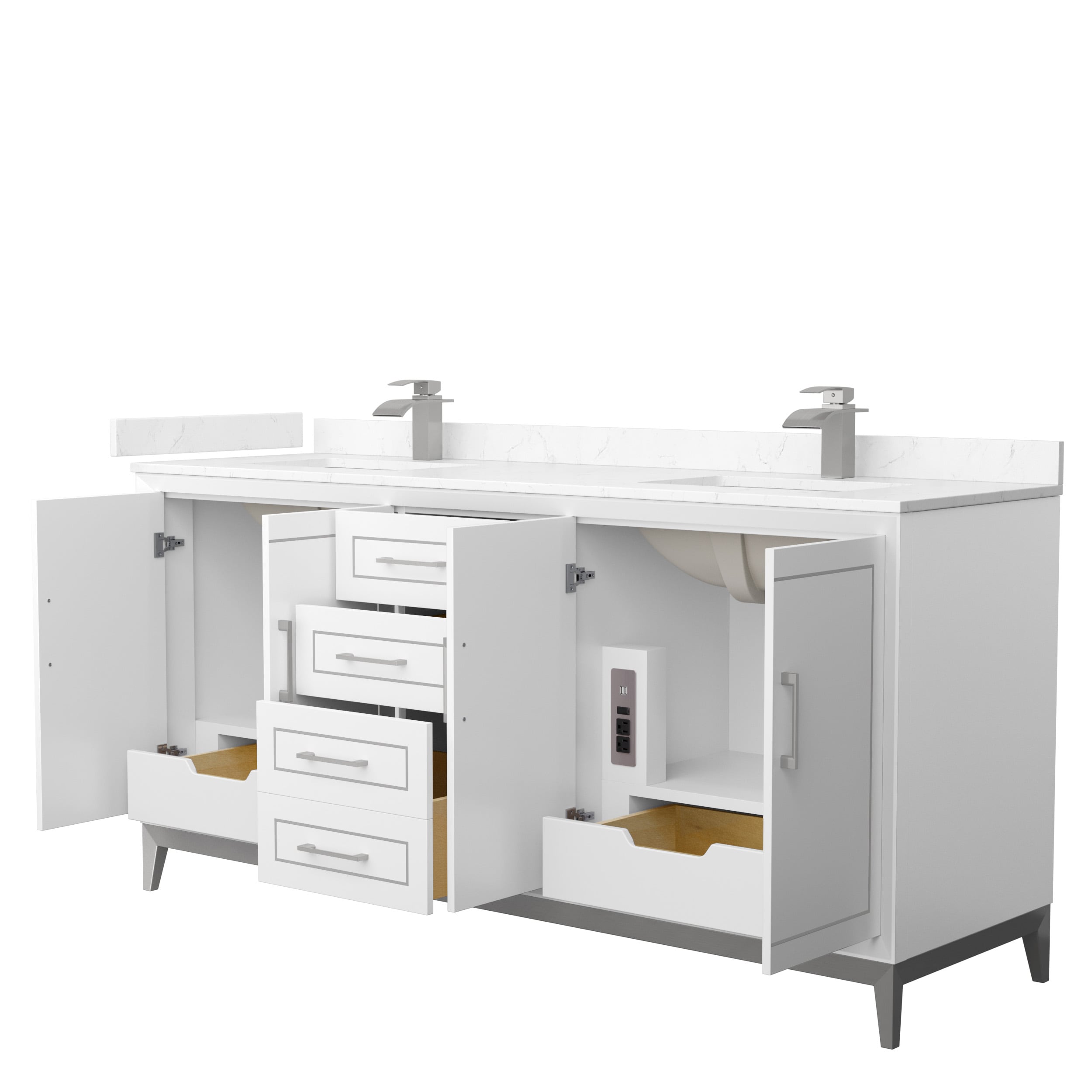 Wyndham Collection WCH515172DWHC2UNSMXX Bath-Vanity-Combo - View #2