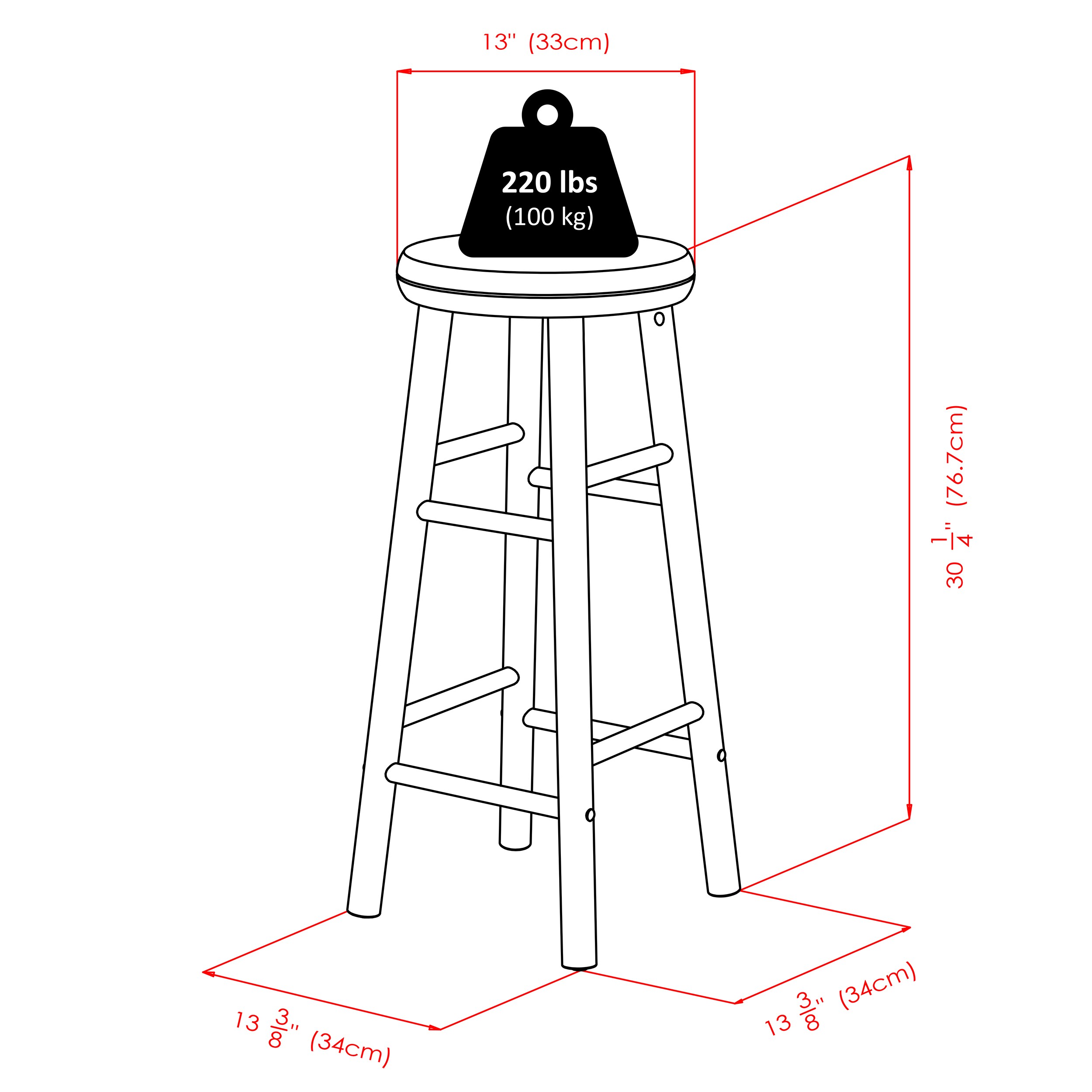 Winsome Wood 94732 stools - View #10