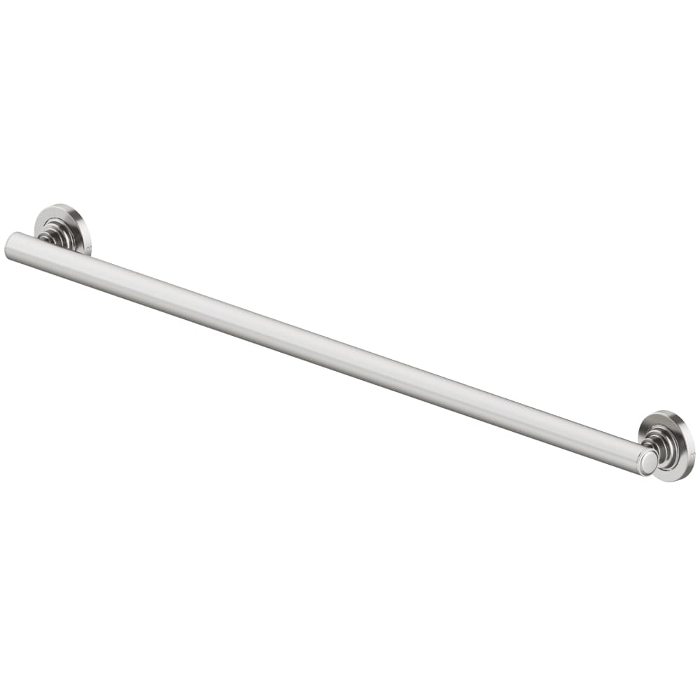 allen + roth 20314-3604 Townley 36-in Brushed nickel Wall mount ADA Compliant Grab Bar ( 300-lb Weight Capacity )