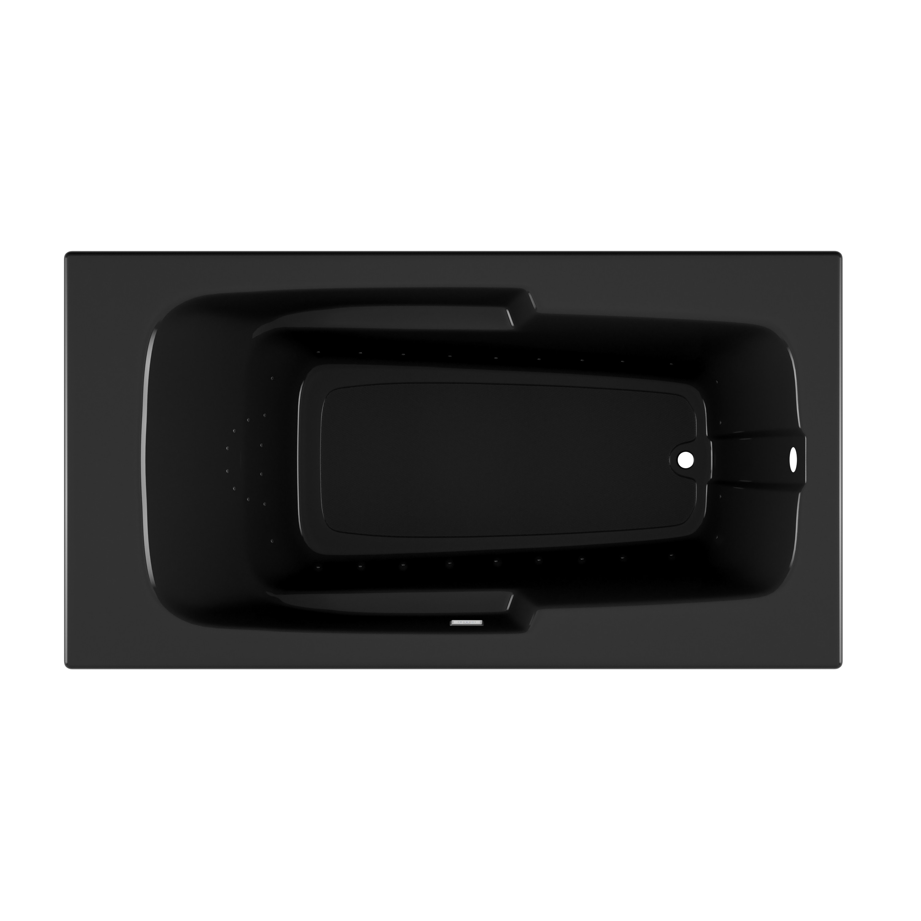Jacuzzi LR80917 CETRA 32-Inches x 60-Inches Black Acrylic Rectangular Alcove Air bath ( Right Drain )