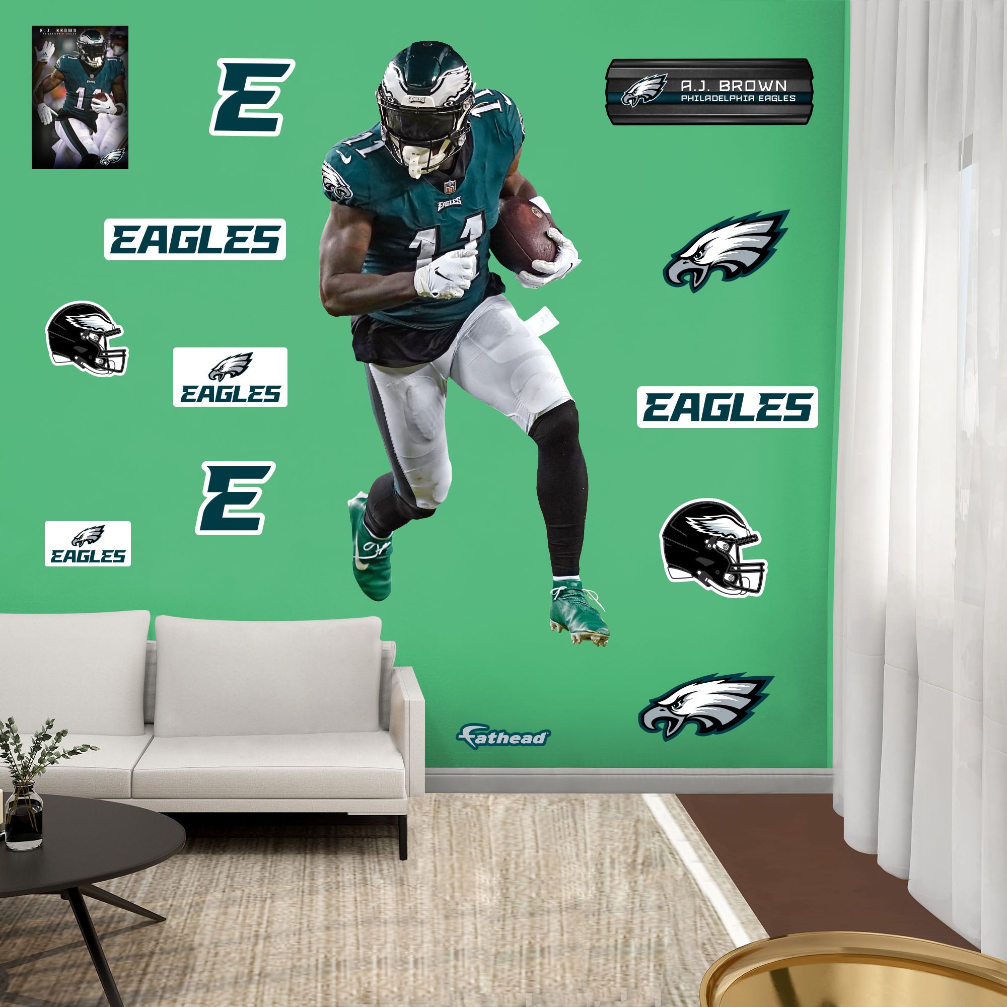 Fathead 1900-03627-001 32-Inches W x 50-Inches H Self-adhesive Multiple colors/finishes Sports Wall Decal
