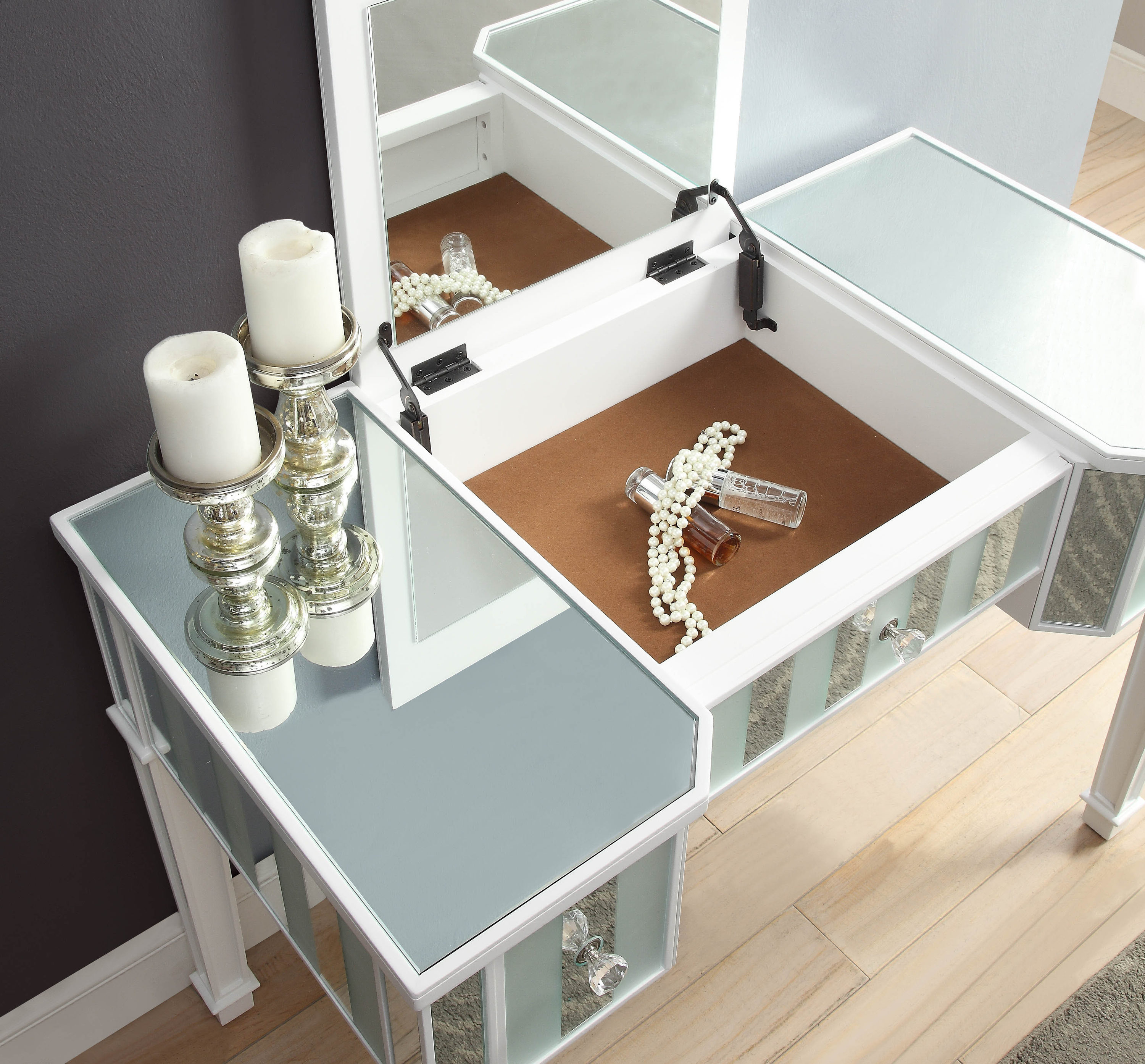 Furniture of America IDF-DK6385WH Bedroom-Vanities - View #8