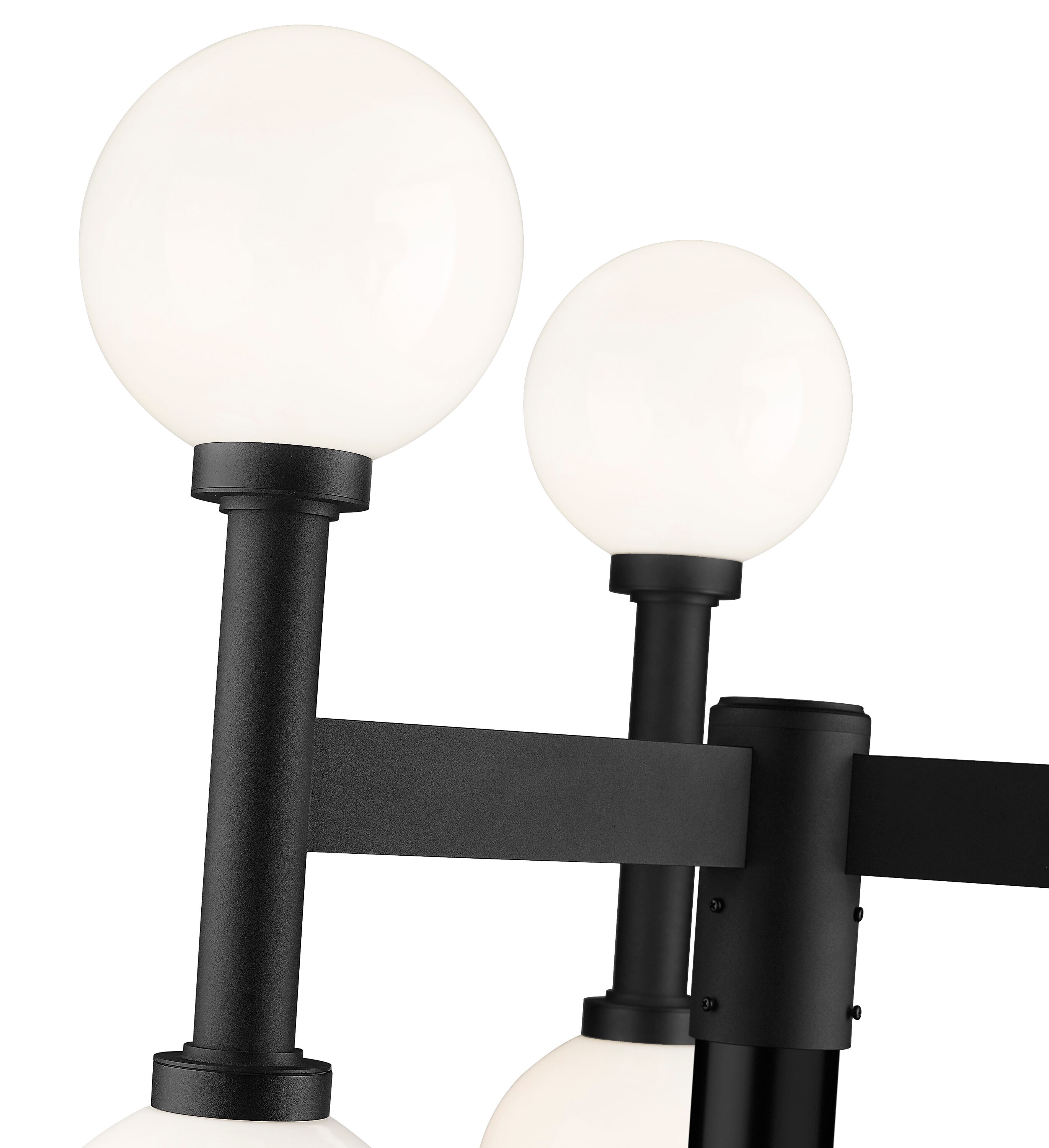 Z-Lite 597MP6-5010P-BK Complete-Post-Lights - View #4