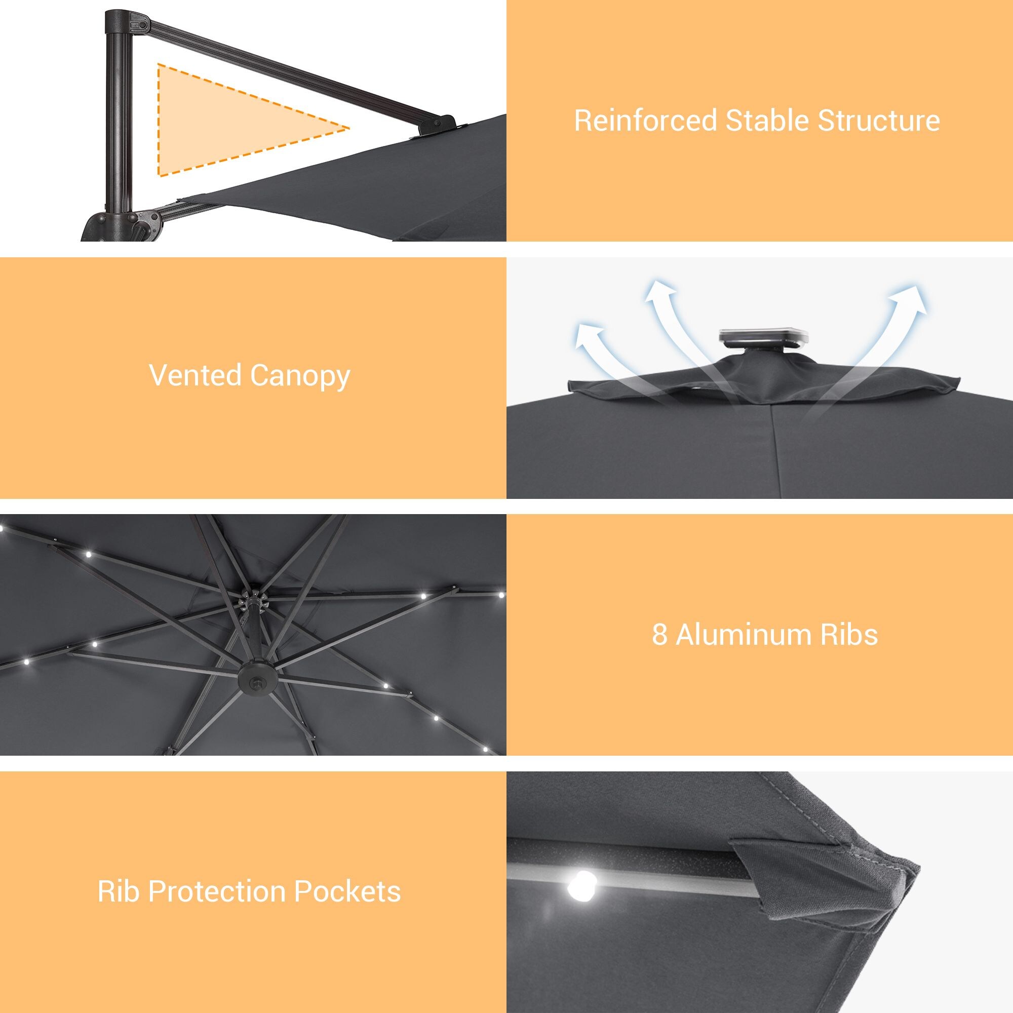 Sonkuki SD-MN99LY-LED Umbrellas-2 - View #3