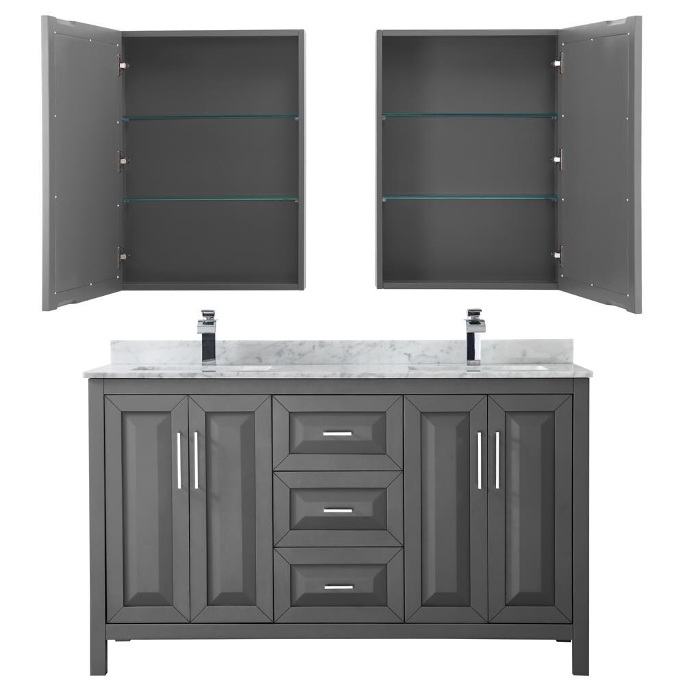 Wyndham Collection WCV252560DKGCMUNSMED Bath-Vanity-Combo - View #4
