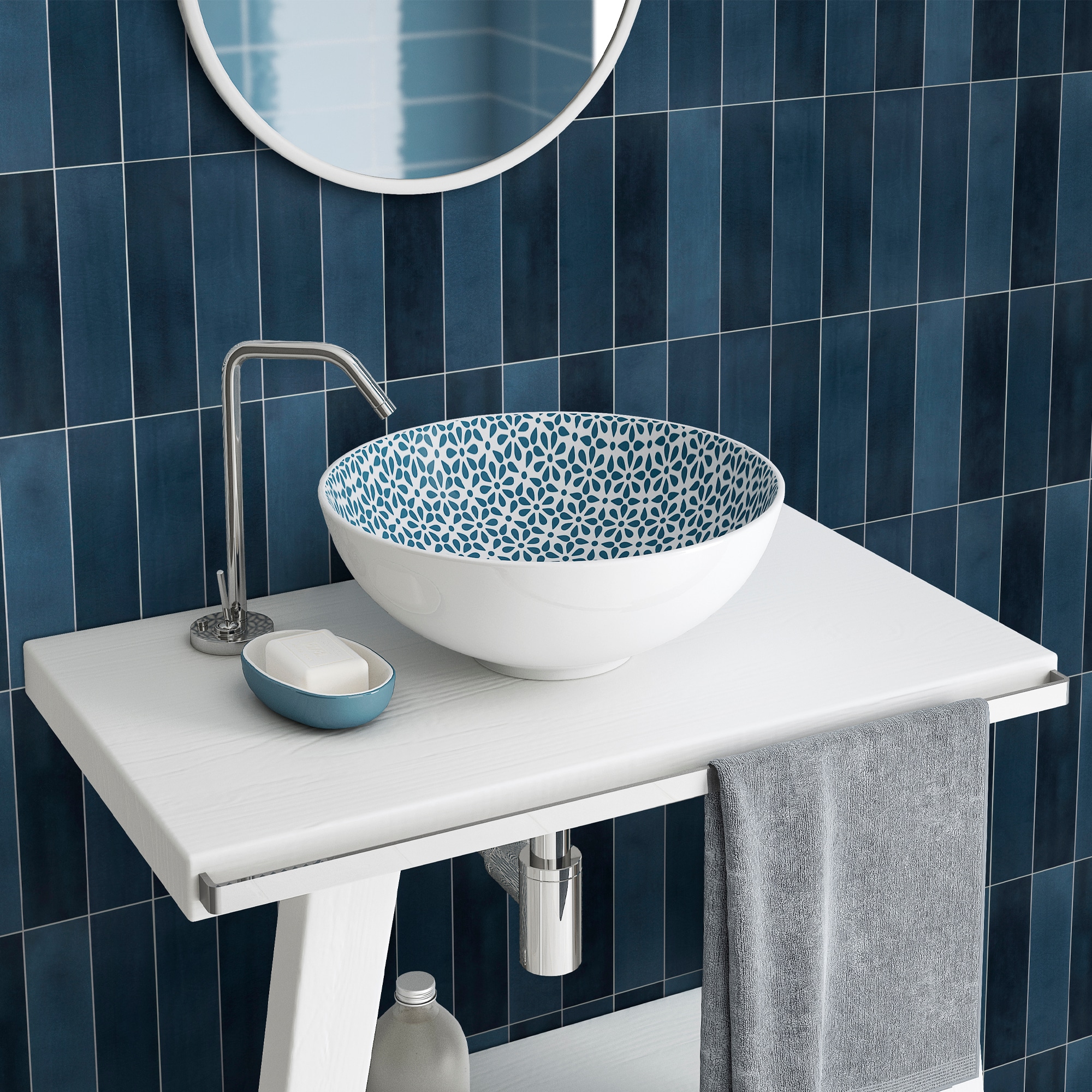 SUNWINGS SQAPTN-BLU-20 Ceramic-Tile - View #4