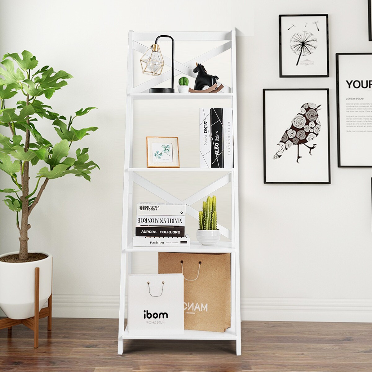 Costway HW53870WH bookcases - View #4