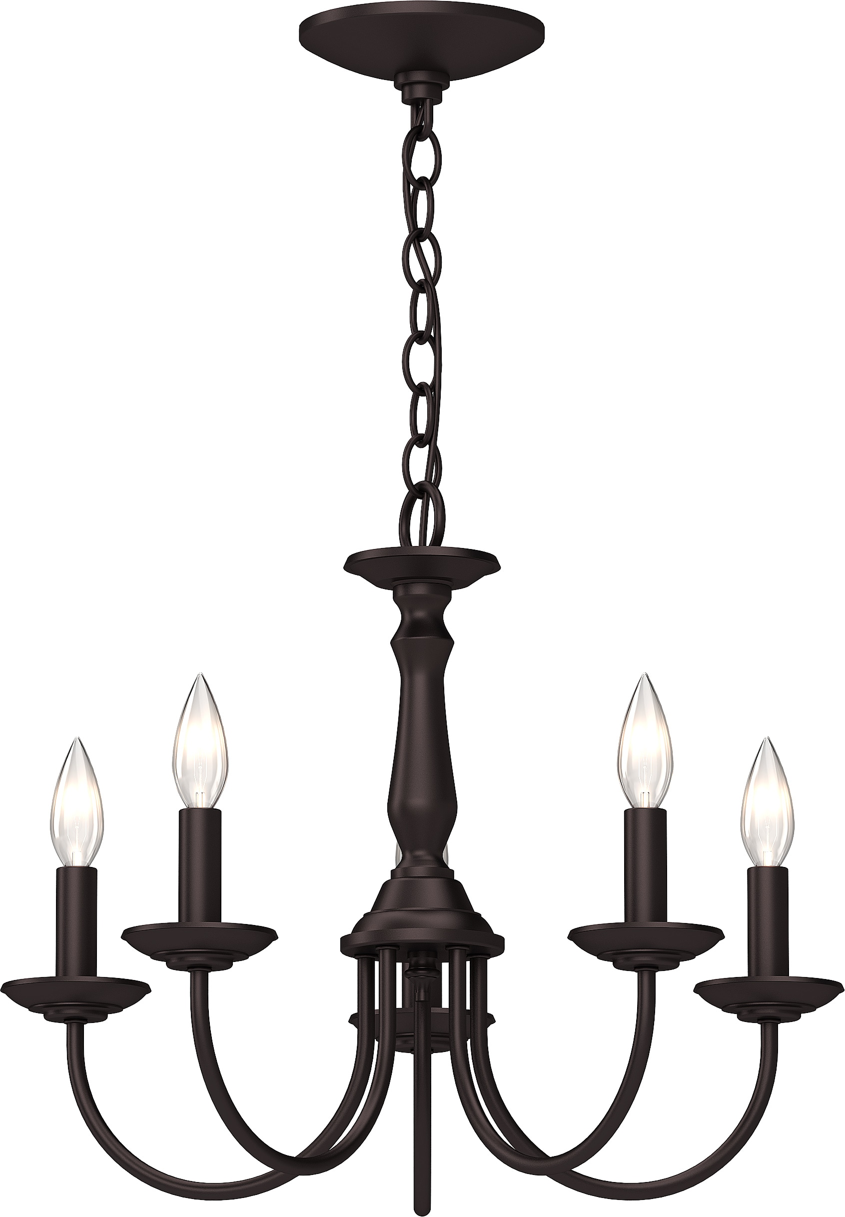 Volume Lighting 5-Light Antique Bronze Traditional Chandelier in the ...