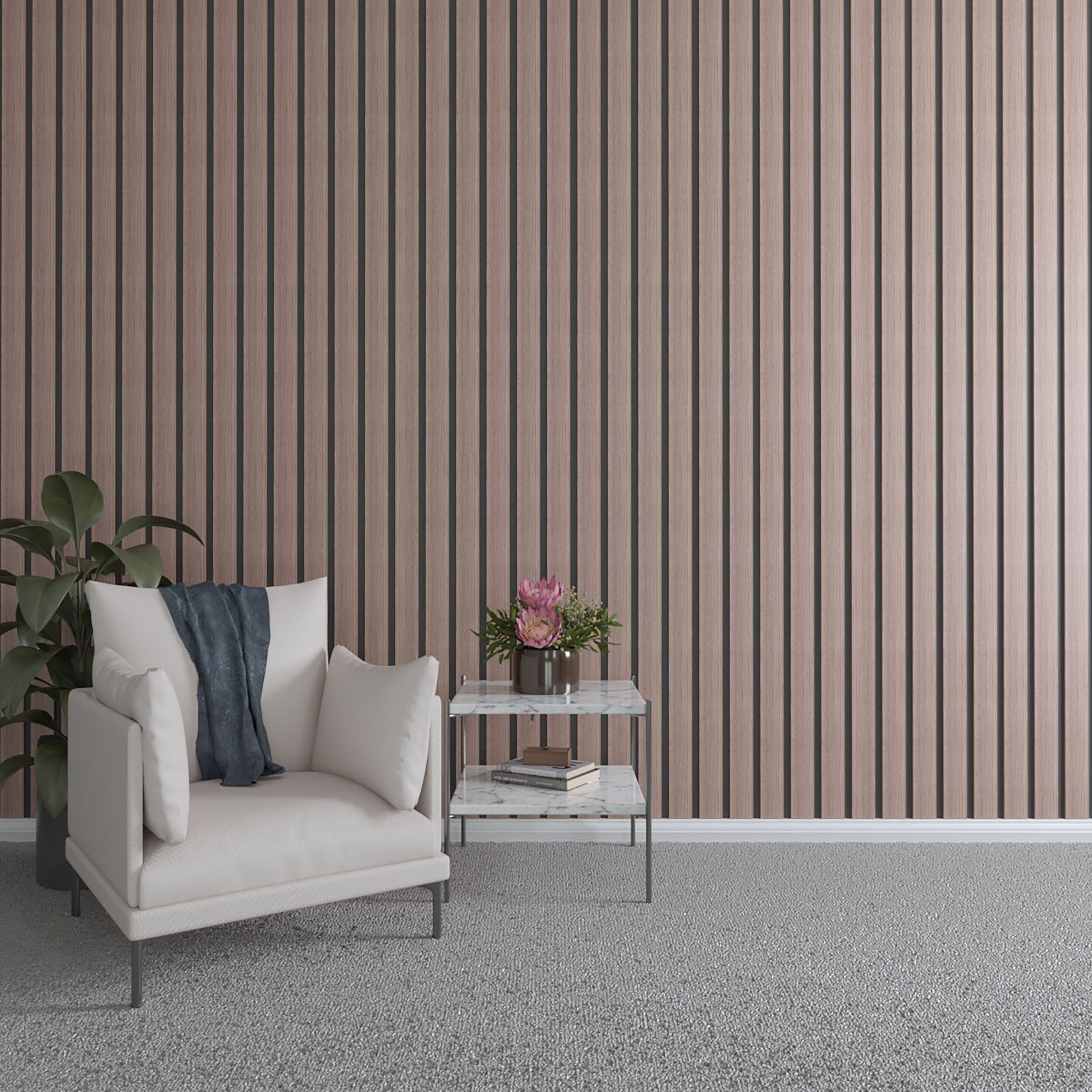 Ekena Millwork SWW60X48X0375WA 3-in x 3.91-ft Unfinished Smooth Walnut Walnut Wall Plank ( 15 -Pack , Covers 15-sq ft )