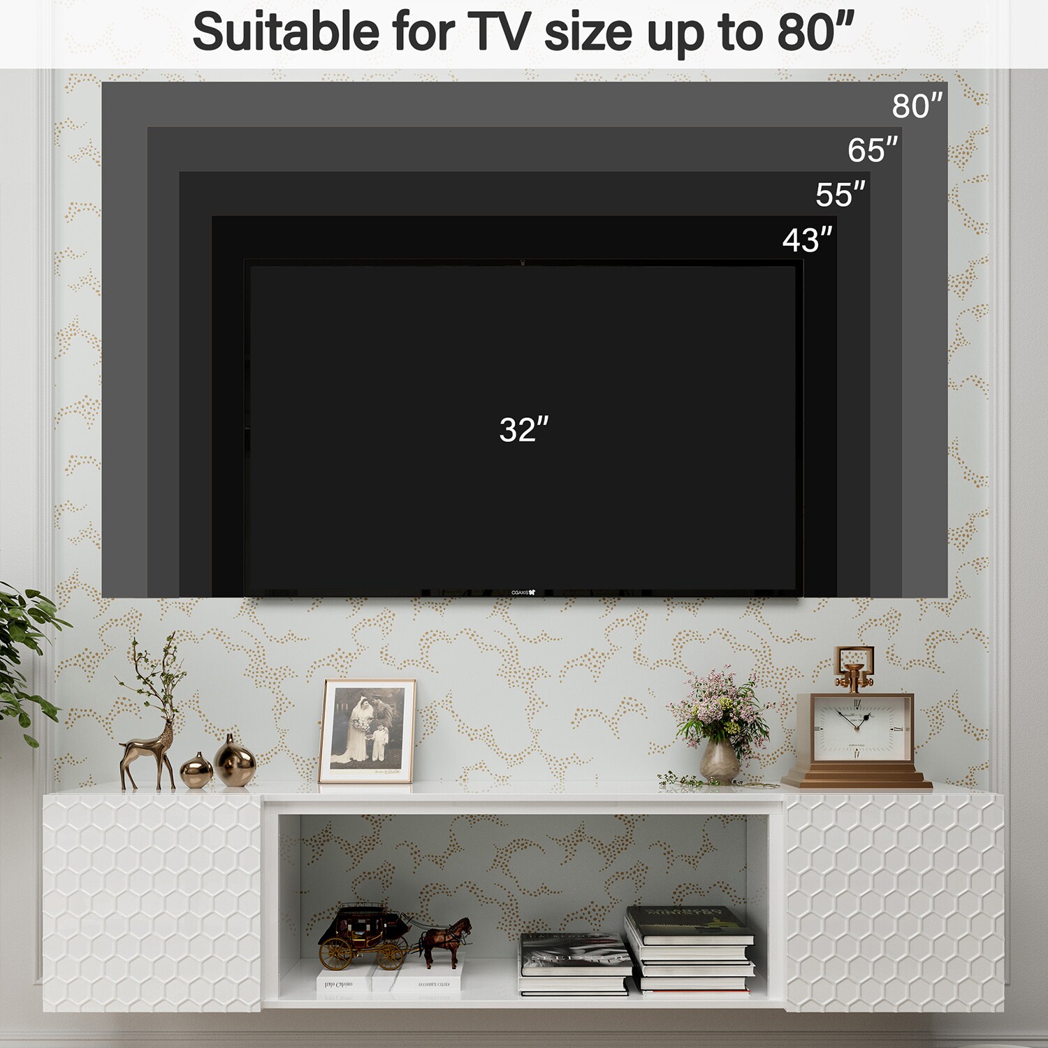 GZMR GZFTXF01-WH Tv-Stands - View #9