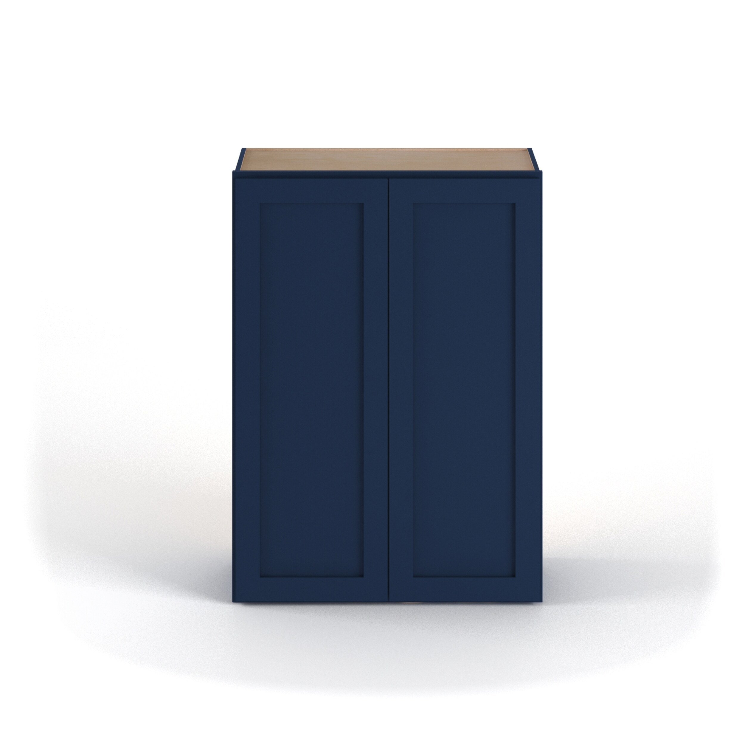 Valleywood Cabinetry 36-in W x 42-in H x 12-in D Marine Blue Birch Wall Ready To Assemble Plywood Cabinet (Flat Panel Shaker Door Style)