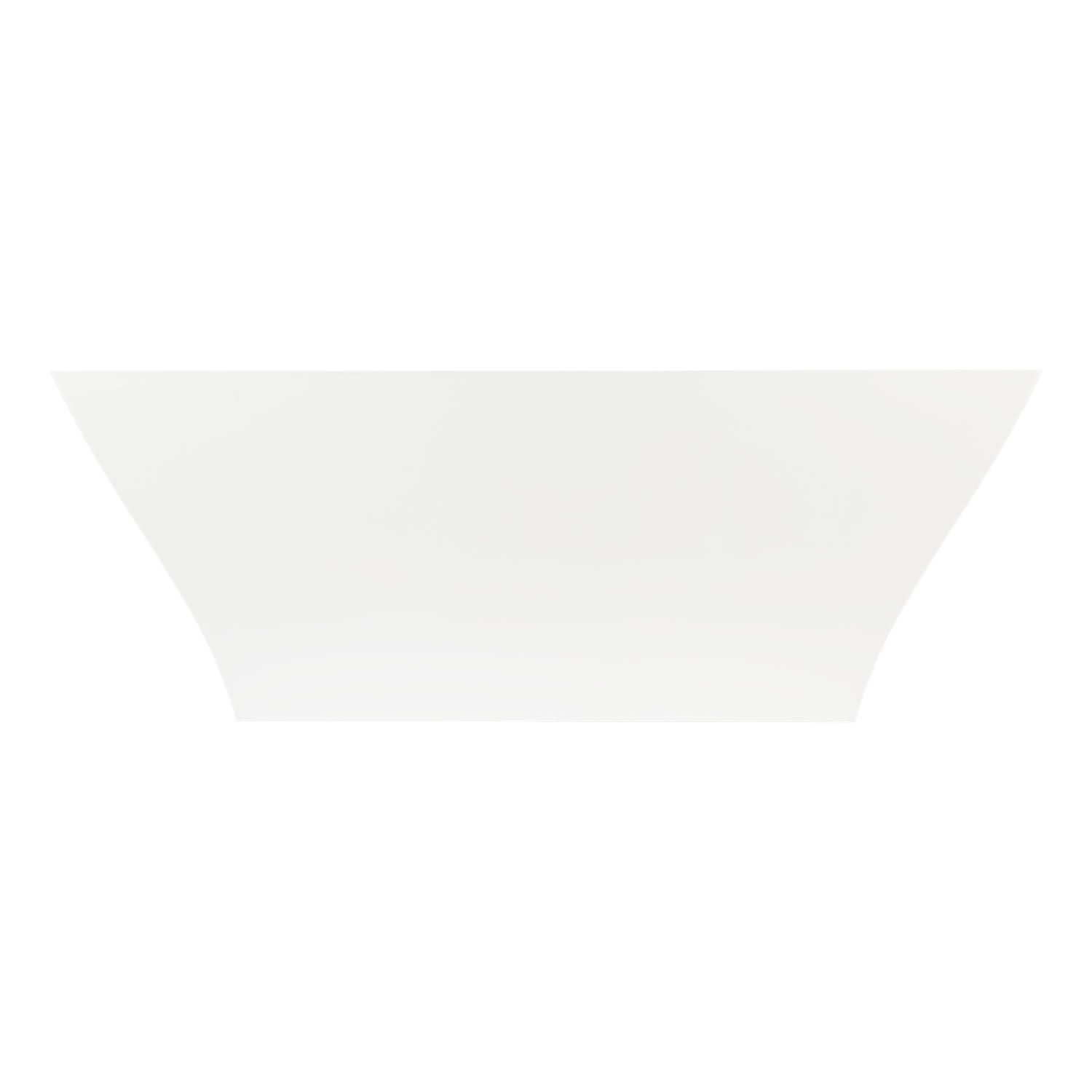Signature Hardware 447230 Carraway 31-in x 66-in White Solid surface Rectangular Freestanding Soaking bathtub with Drain ( Center Drain )