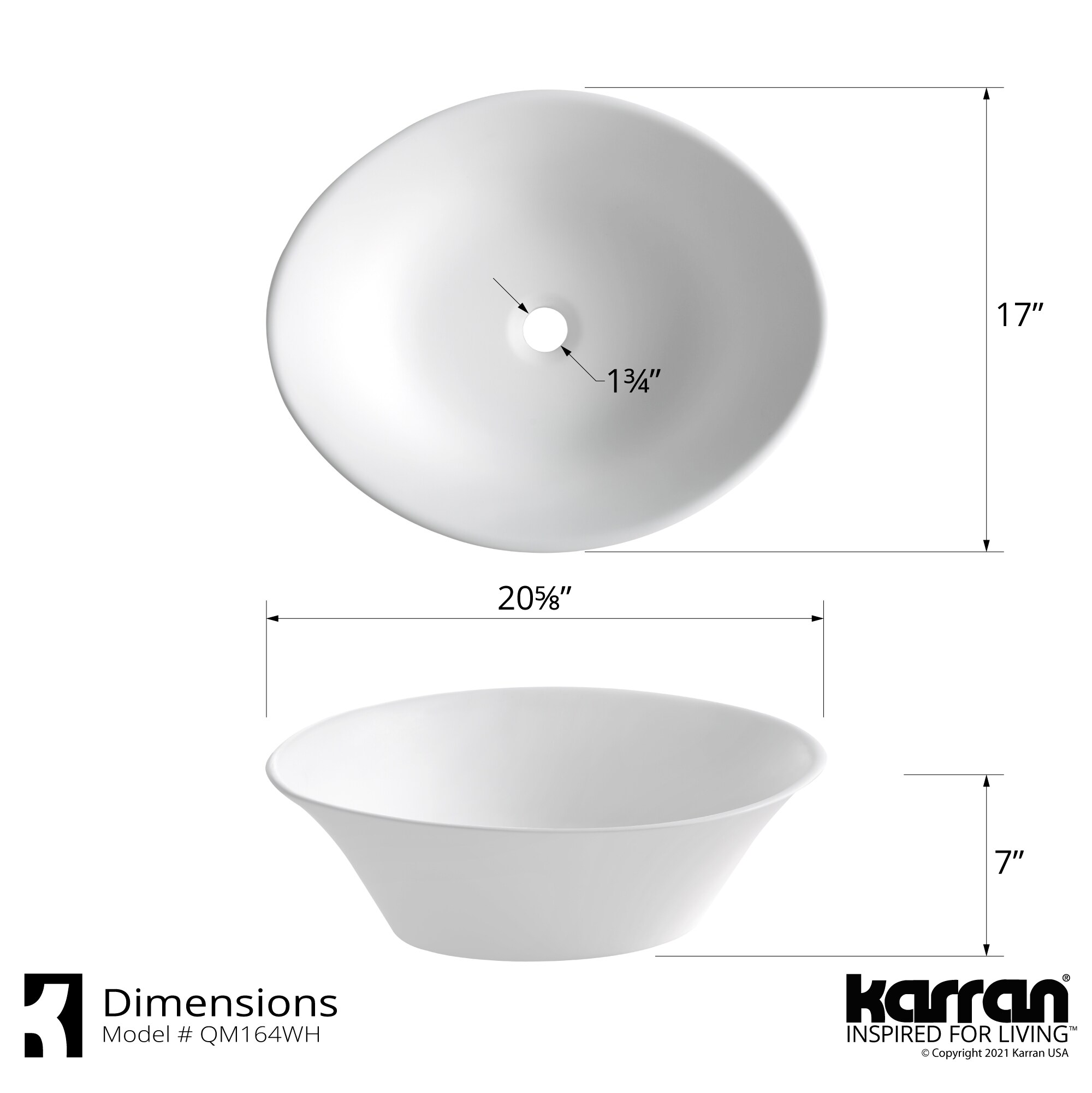 Karran QM164WH Bath-Sink - View #5