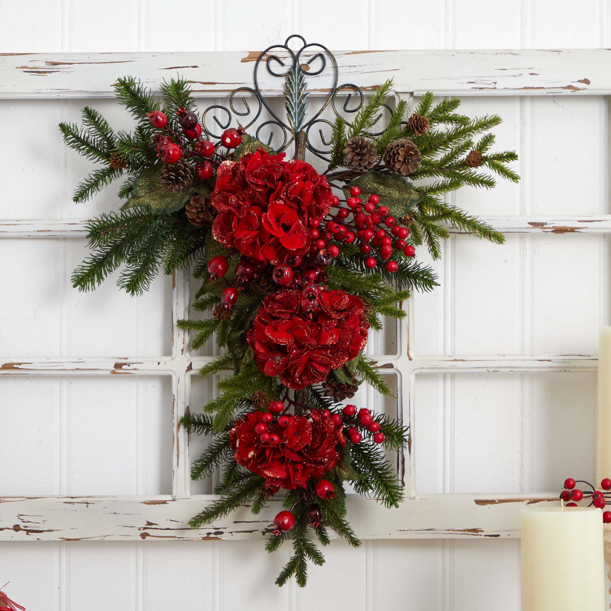 Nearly Natural 4926 Artificial-Christmas-Wreaths - View #4
