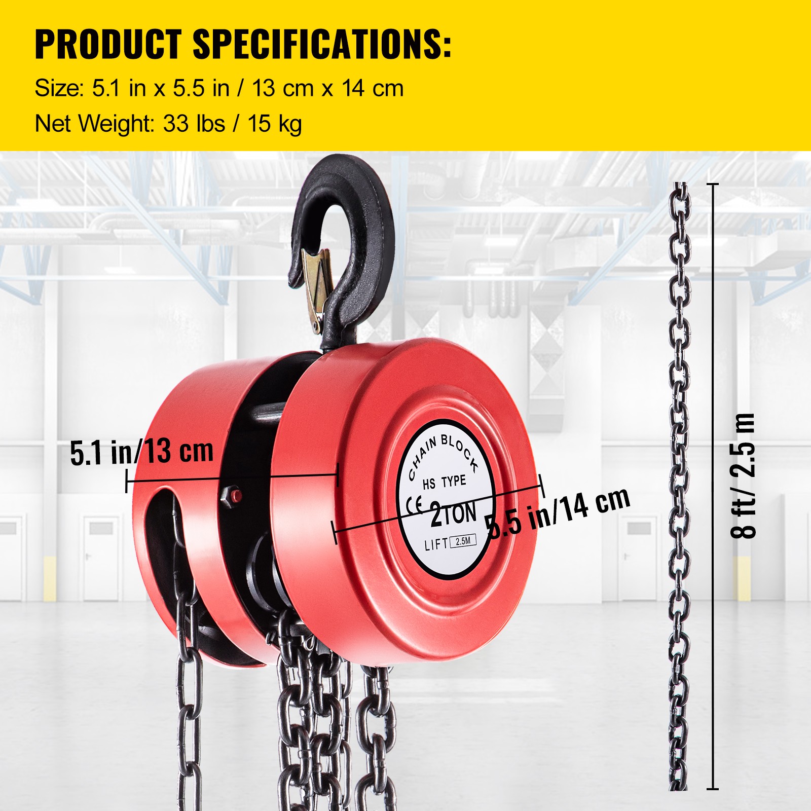 VEVOR SLHLHSY2T2.5MYRA2V0 Chain-Accessories - View #11