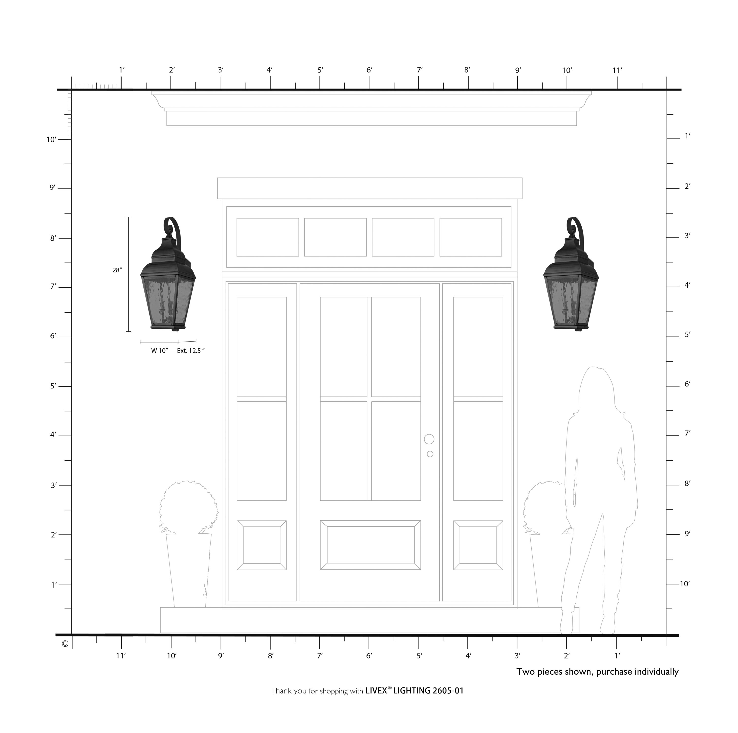Livex Lighting 2605-01 Outdoor-Wall-Lighting - View #8