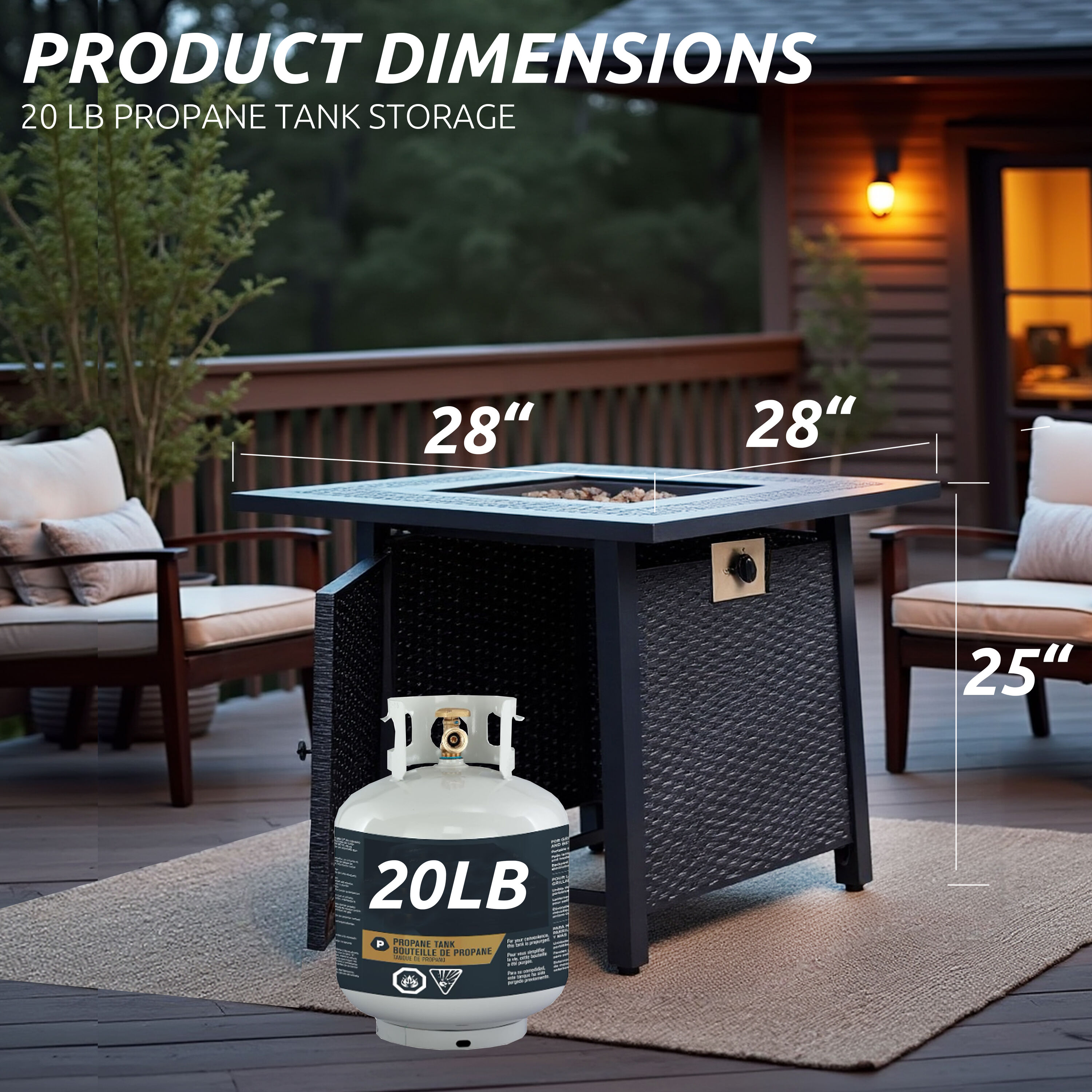 Damerin HL15Q Outdoor-Gas-Fireplaces - View #3