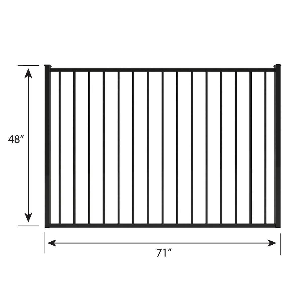 Ironcraft Orleans White Powder-coated Aluminum Yard Gate at Lowes.com