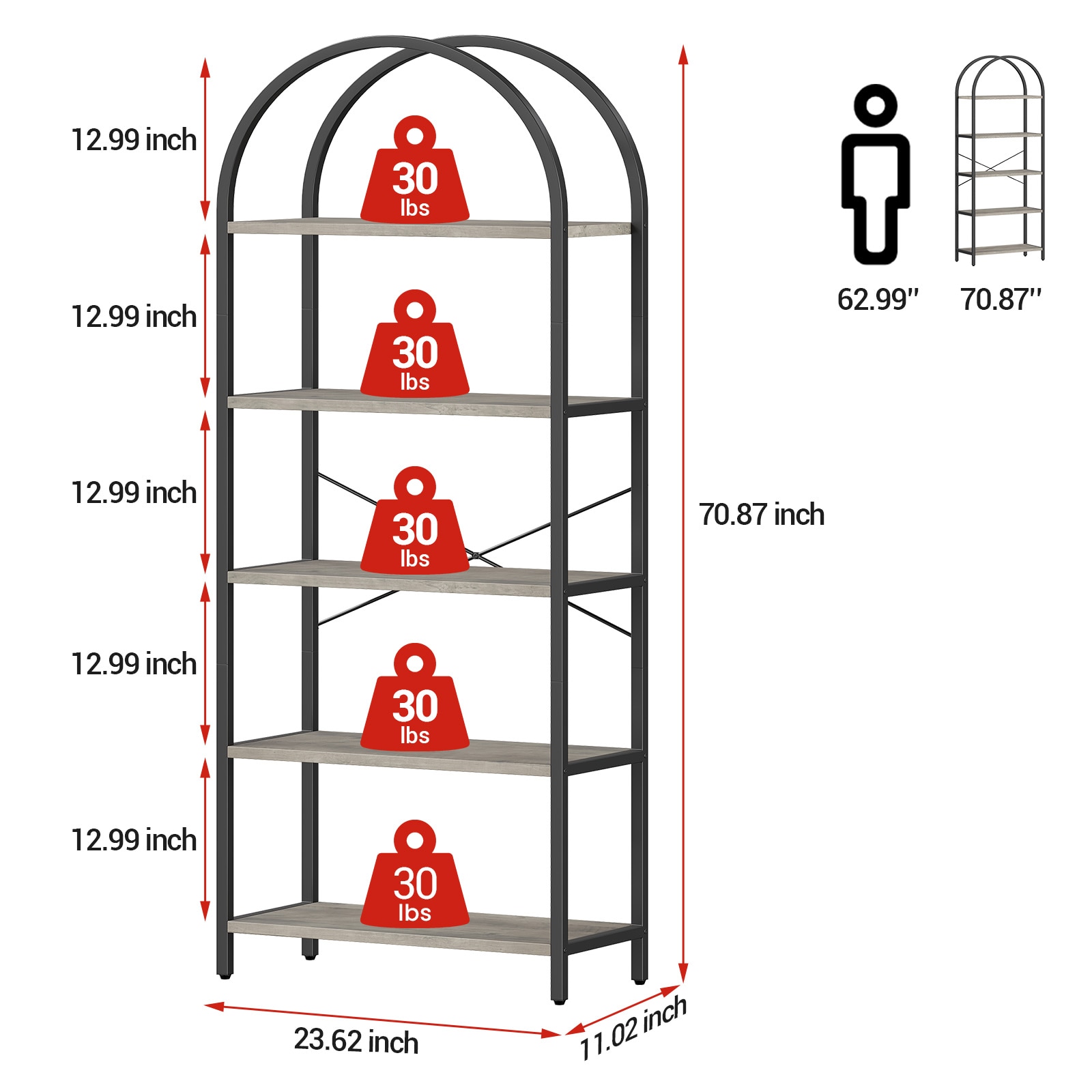 Assile MUURY2G8KZR bookcases - View #2