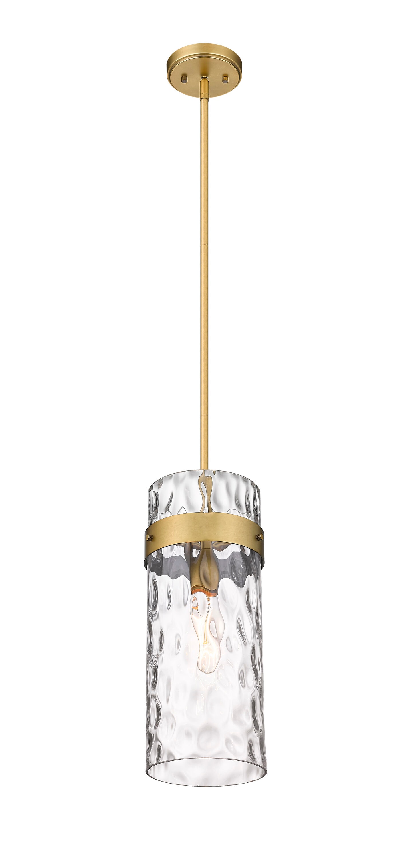 Fontaine Transitional Rubbed Brass Indoor/Outdoor Pendant Light