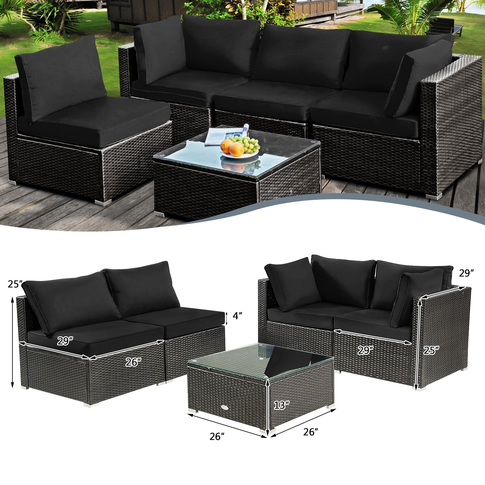 Volenca VOL-QUT54R Patio-Sofas-Daybeds - View #3