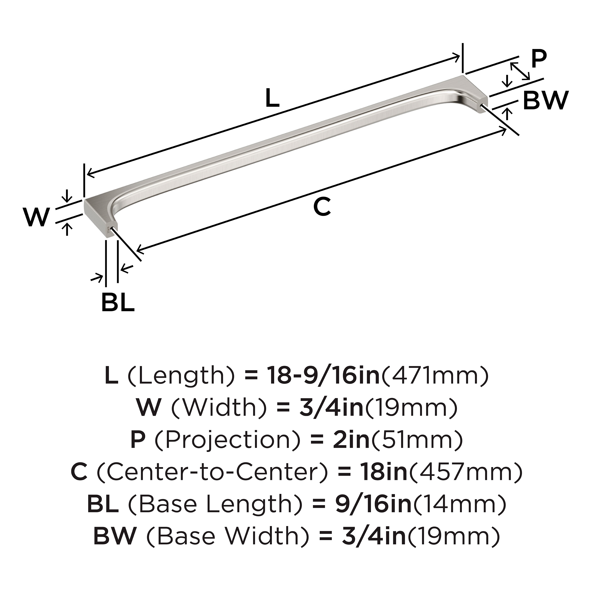 Amerock BP37431G10 Cabinet-Pulls - View #4