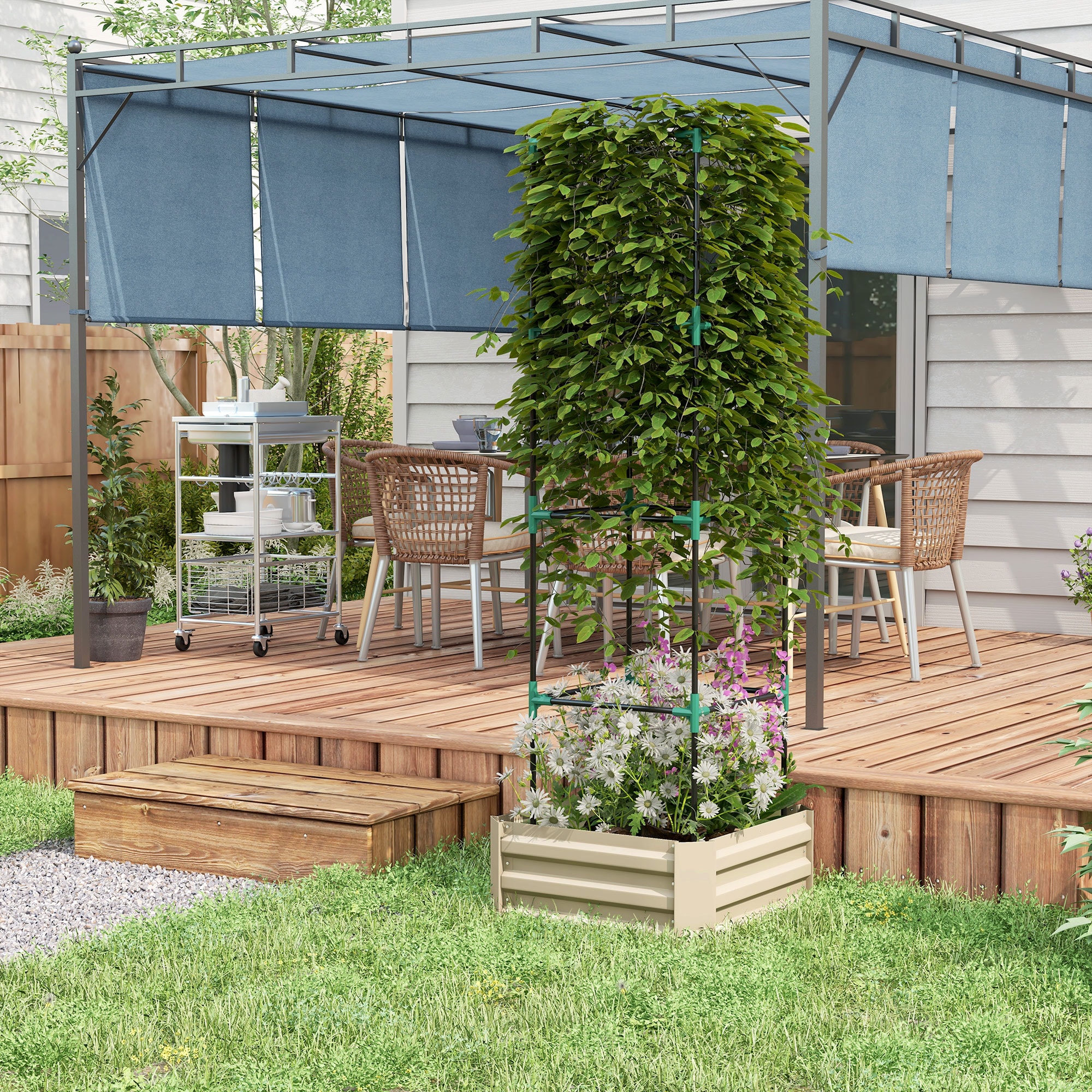 Outsunny 84H-062V01CW Raised-Garden-Beds - View #7