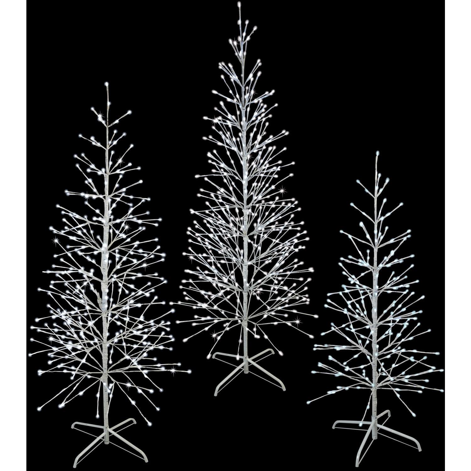 Fraser Hill Farm FFCHLEDSET3TREE-MLT Table-Christmas-Decorations - View #8