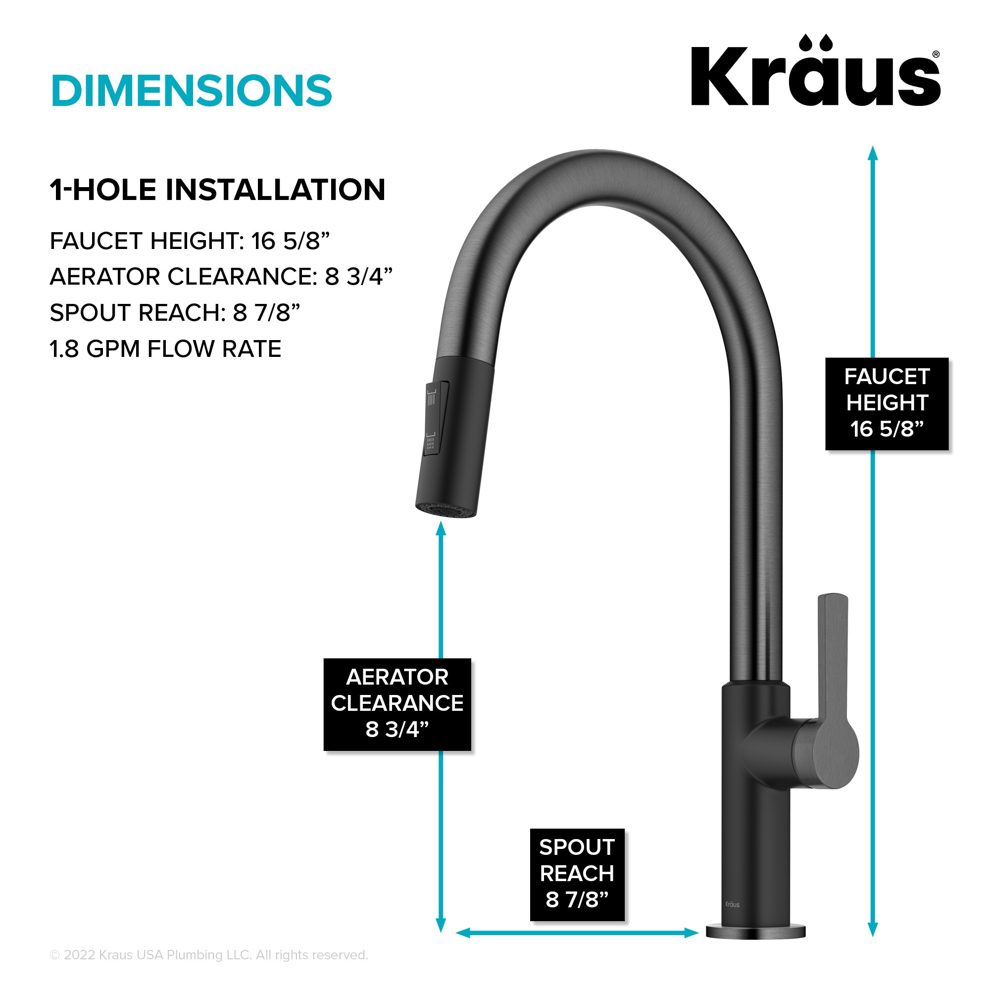 Kraus KPF-2820MBSFSB Kitchen-Faucets - View #6
