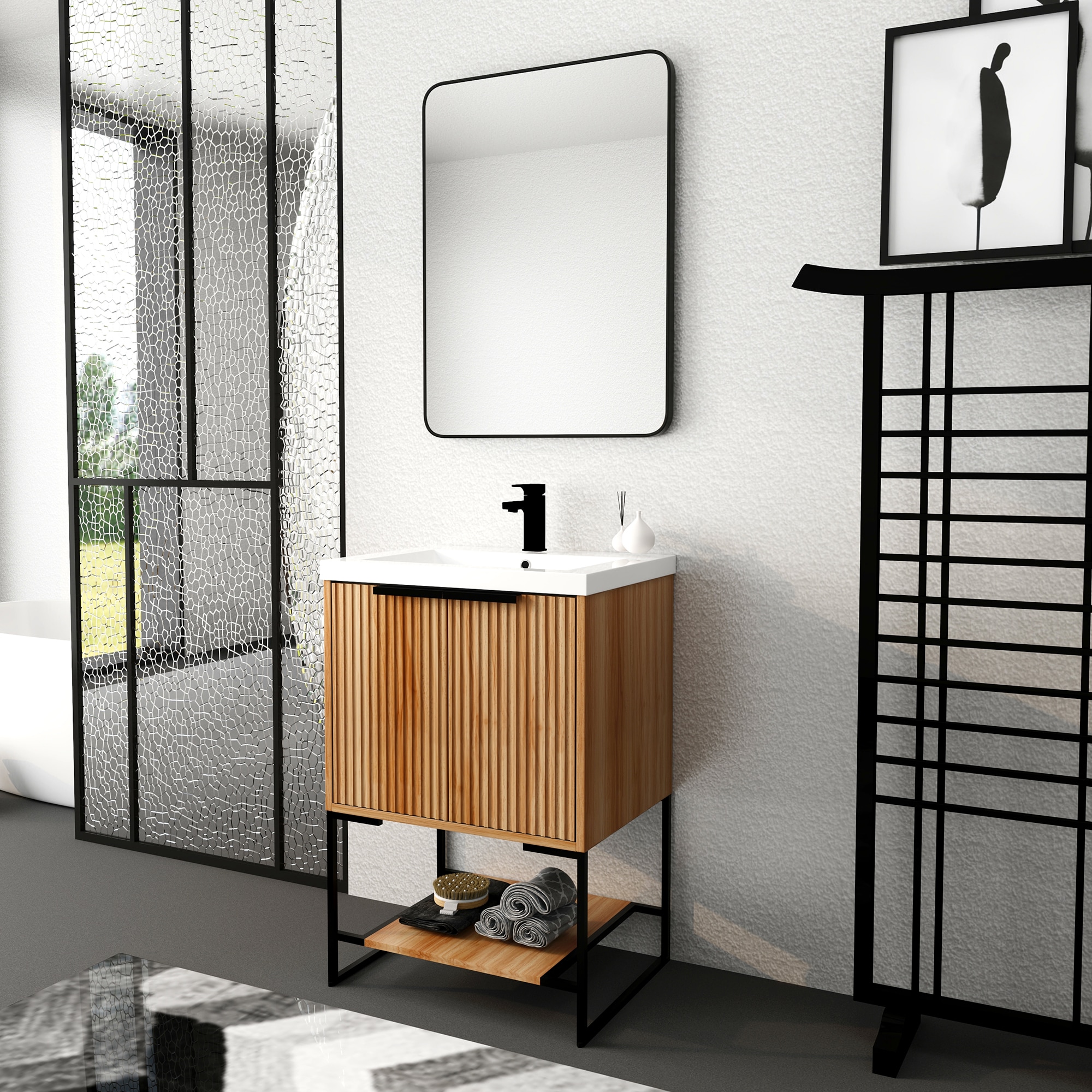 Forclover QNM-0124-WSG Bath-Vanity-Combo - View #2