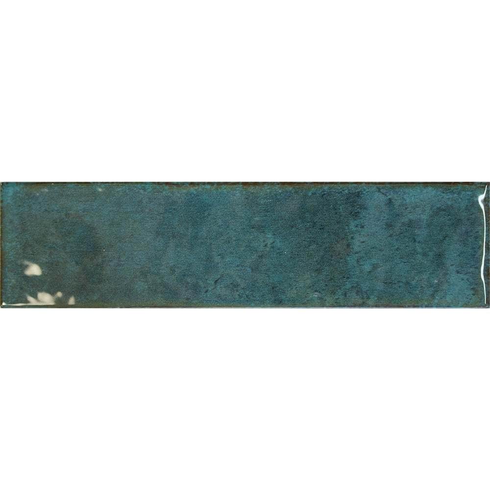 The Tile Life SBRUN0310MA Sample- Havasupai Falls Mar 3-in x 10-in Glossy Ceramic Subway Wall Tile