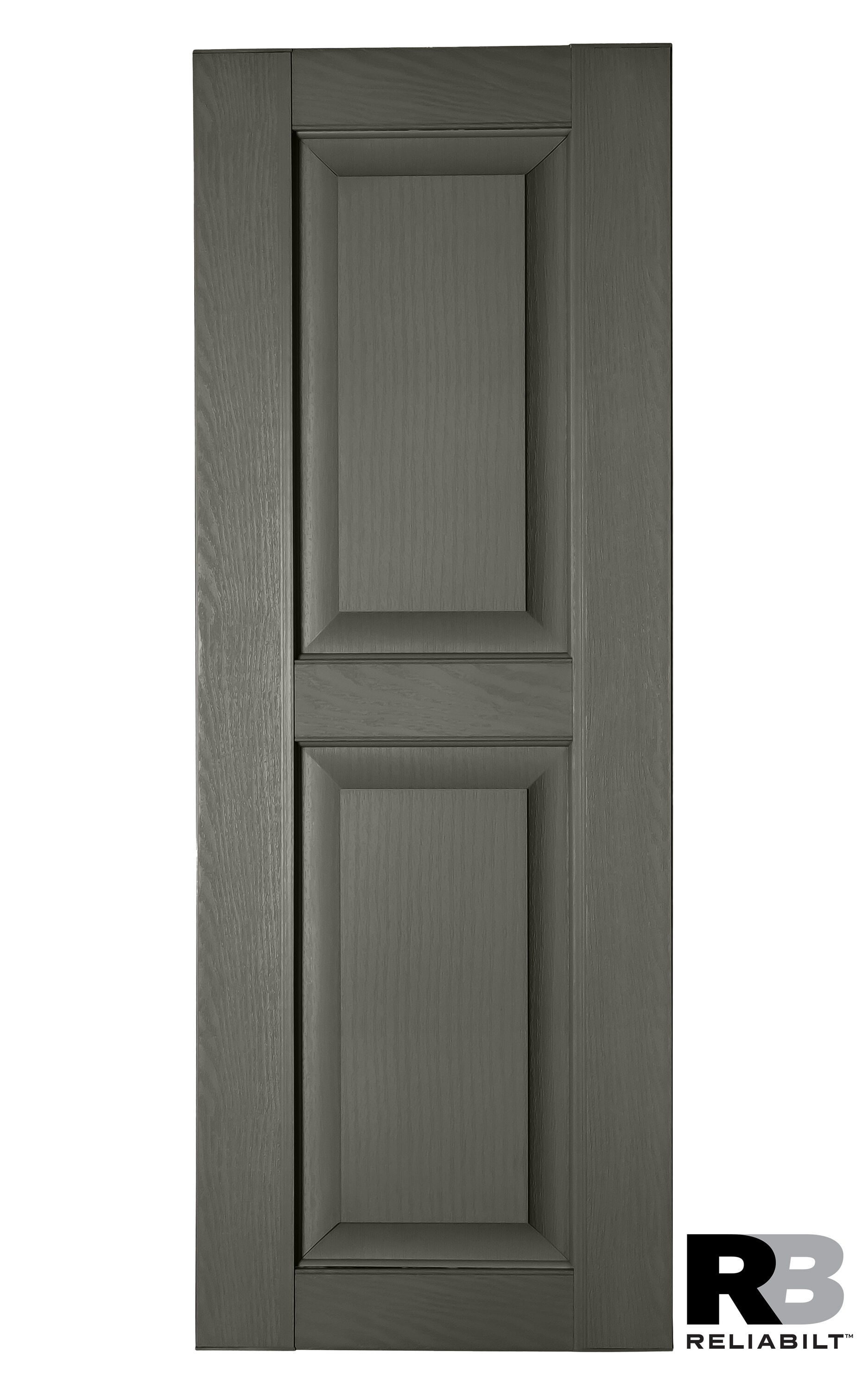 RELIABILT RP1873352 17.75-in W x 73-in H Dove Gray Raised panel Polypropylene Exterior Shutters ( 2 -Pack )