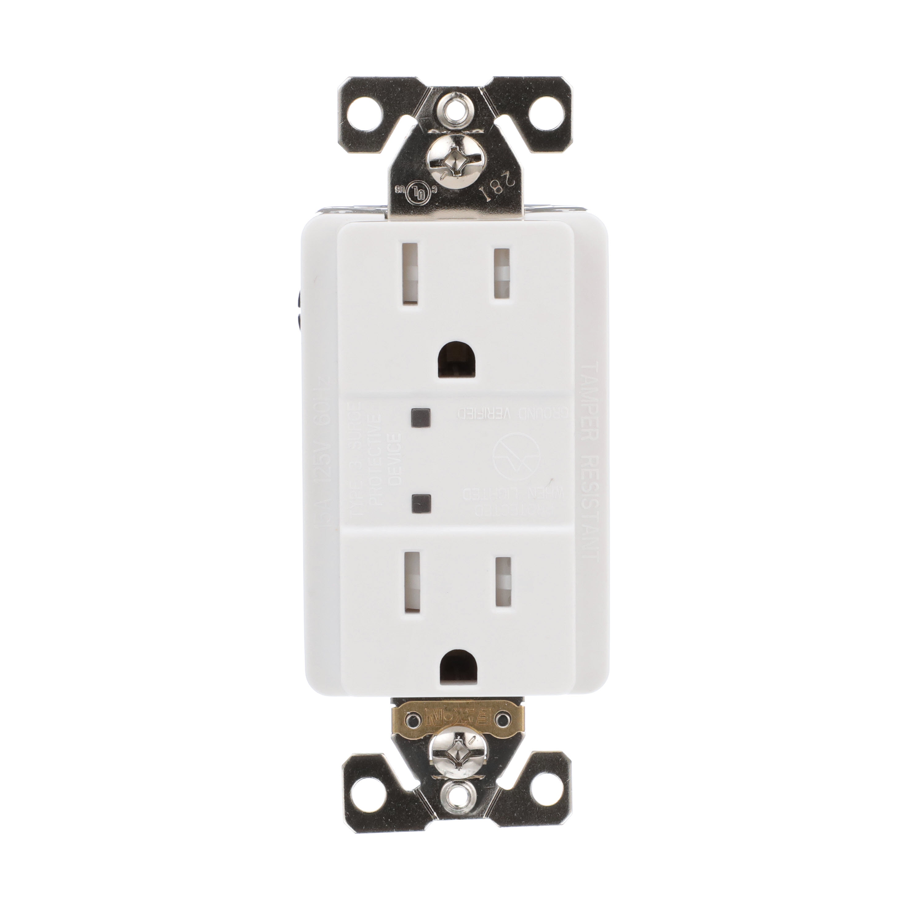 Eaton TR5260WS-BX-LW 15 -Amp 125-volt Tamper Resistant Residential/Commercial Duplex Surge Outlet , White