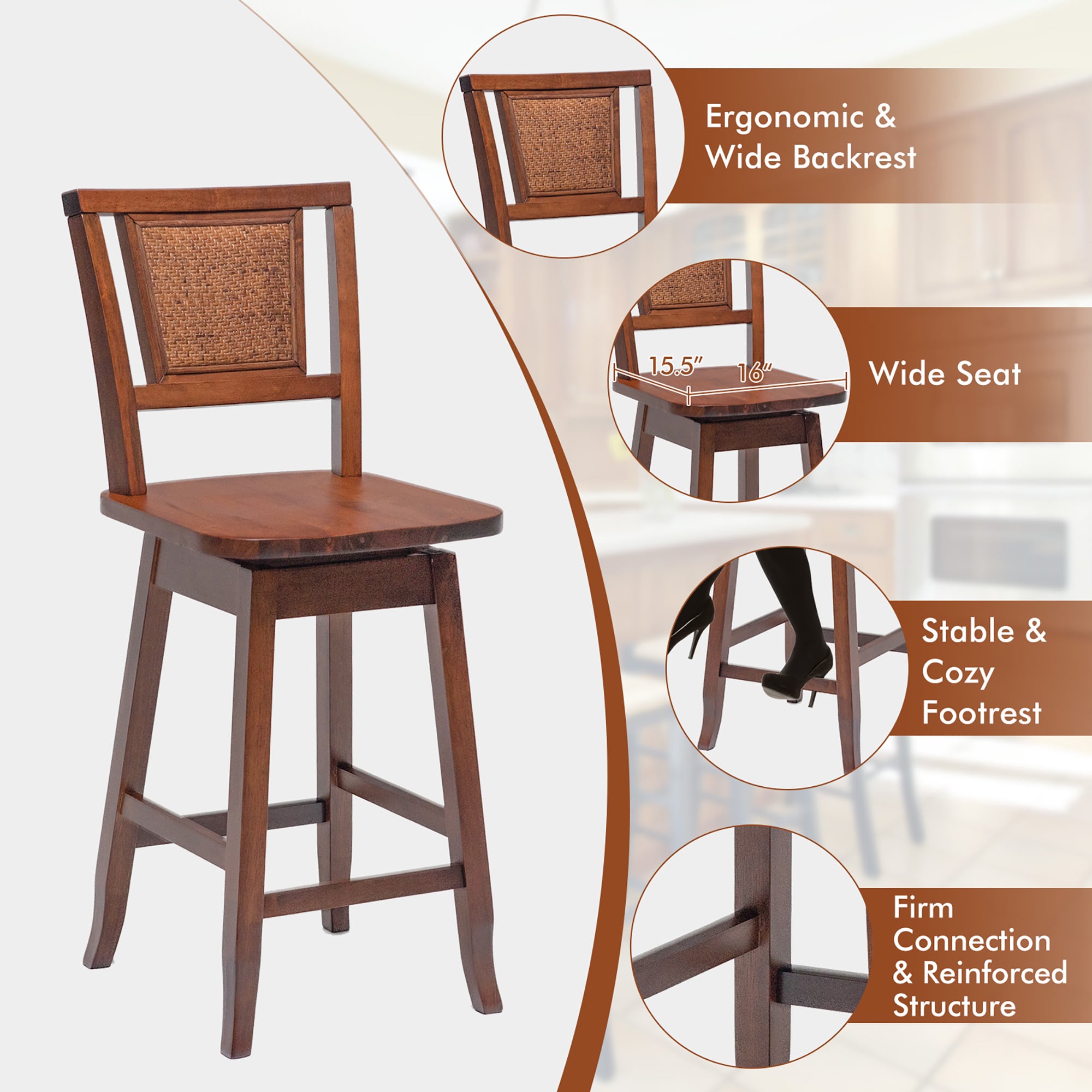 Costway SXL00138 stools - View #6
