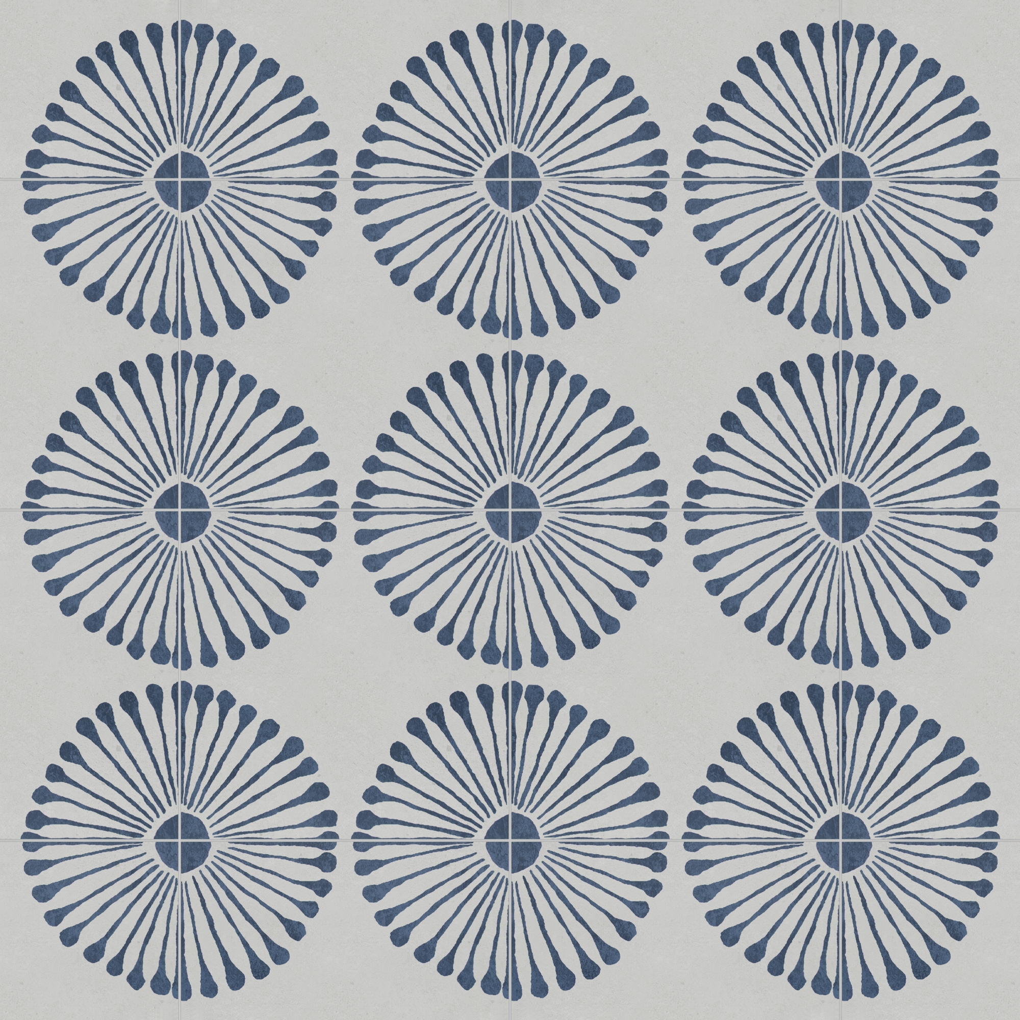 SUNWINGS SAW002-WST-10 Patterned Blue 9-in x 9-in Matte Composite Patterned Mosaic Floor and Wall Tile ( 9.12-sq ft Carton
