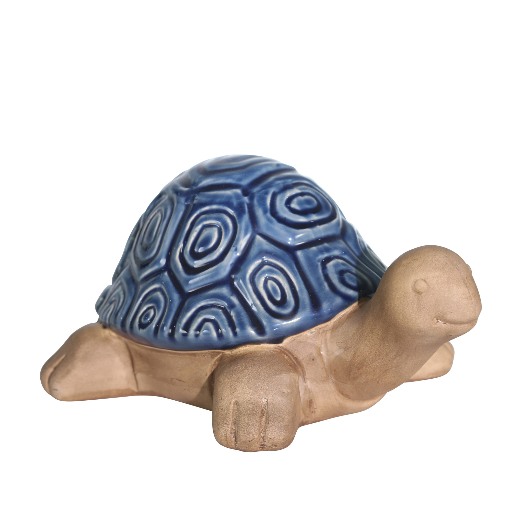 Sagebrook Home 4.5-in H x 9.75-in W Blue Animal Garden Statue at Lowes.com