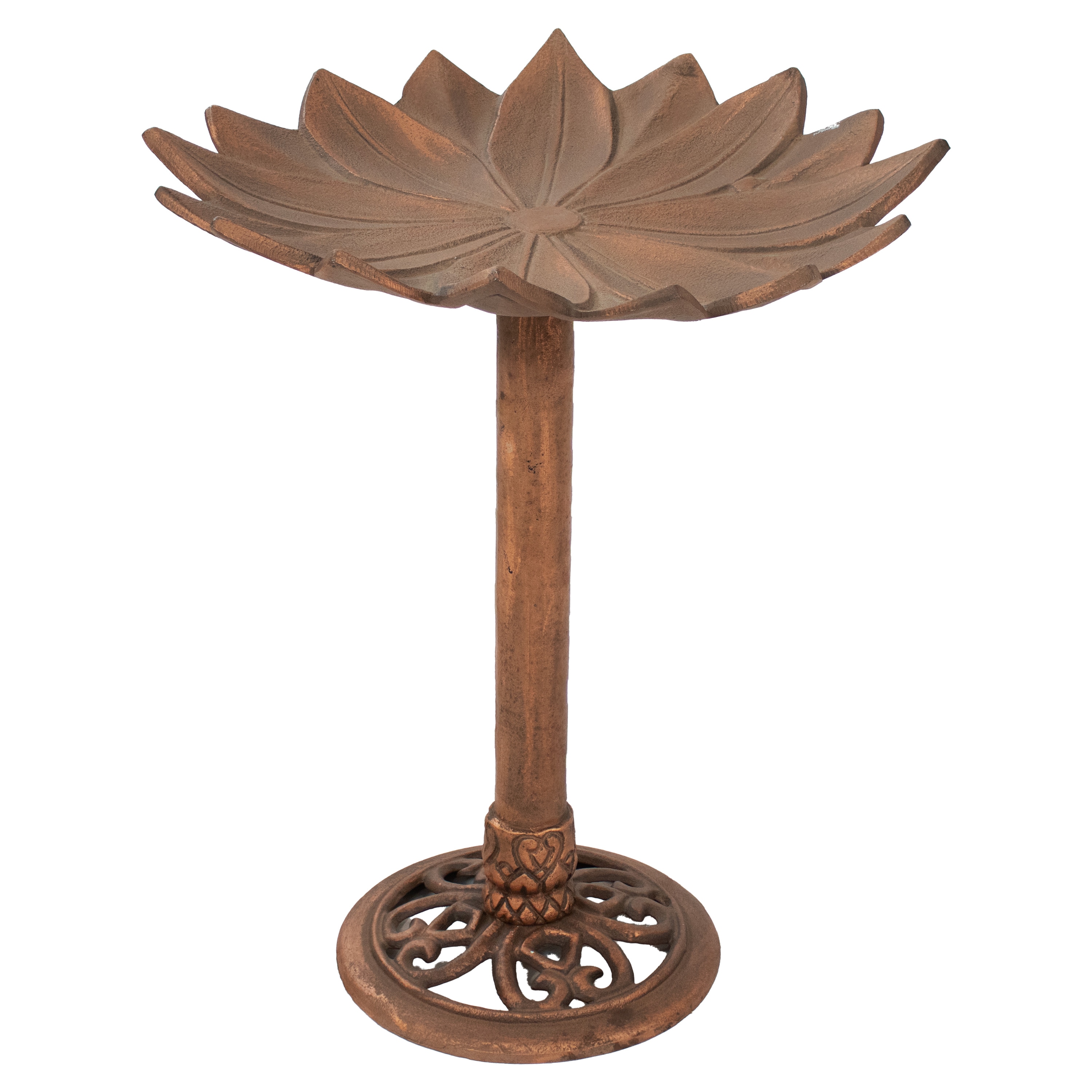 Sunnydaze Decor NOB-066 20.25-Inches H Copper Metal Complete birdbath