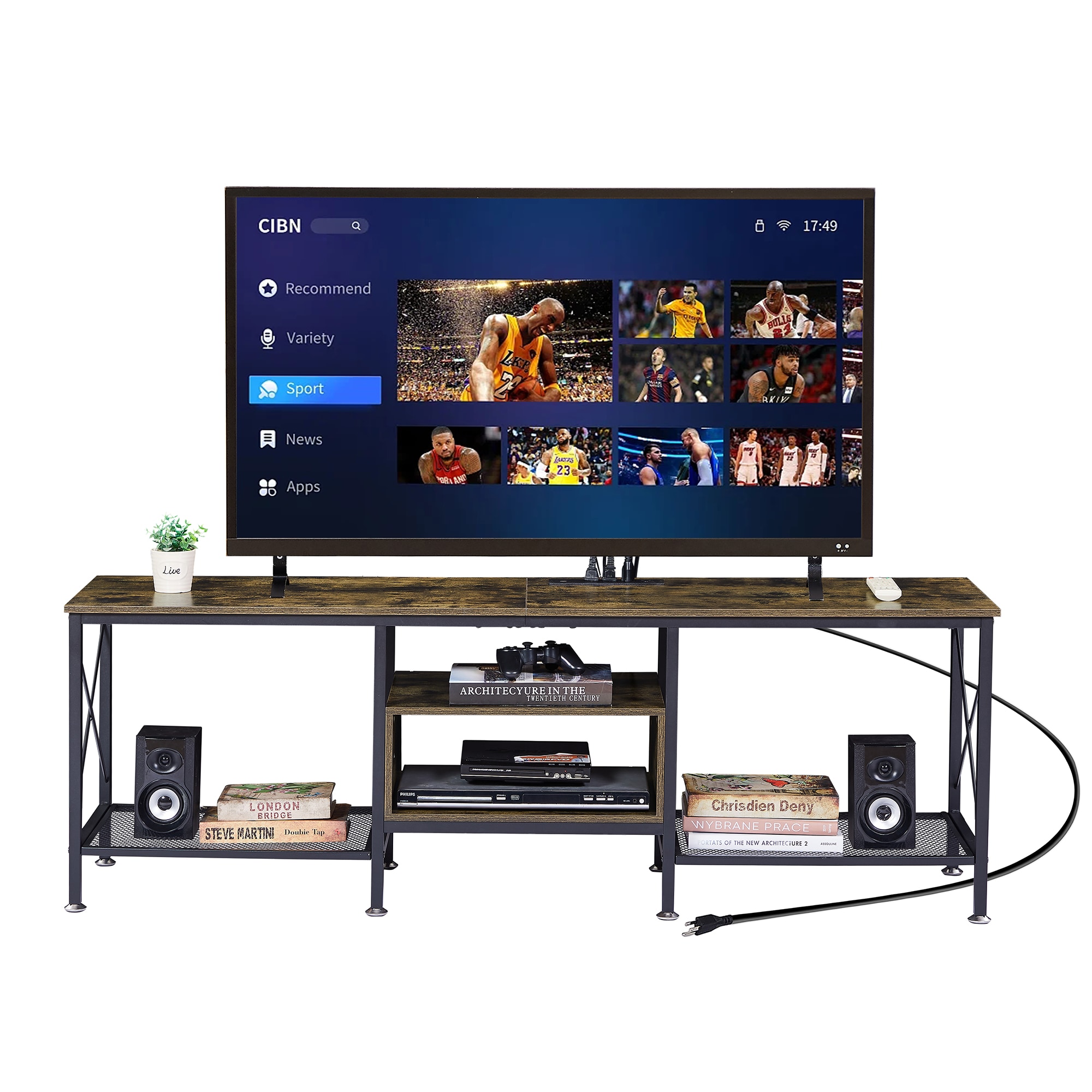 Vecelo LOE-TV03-BRN-160-UP Tv-Stands - View #6