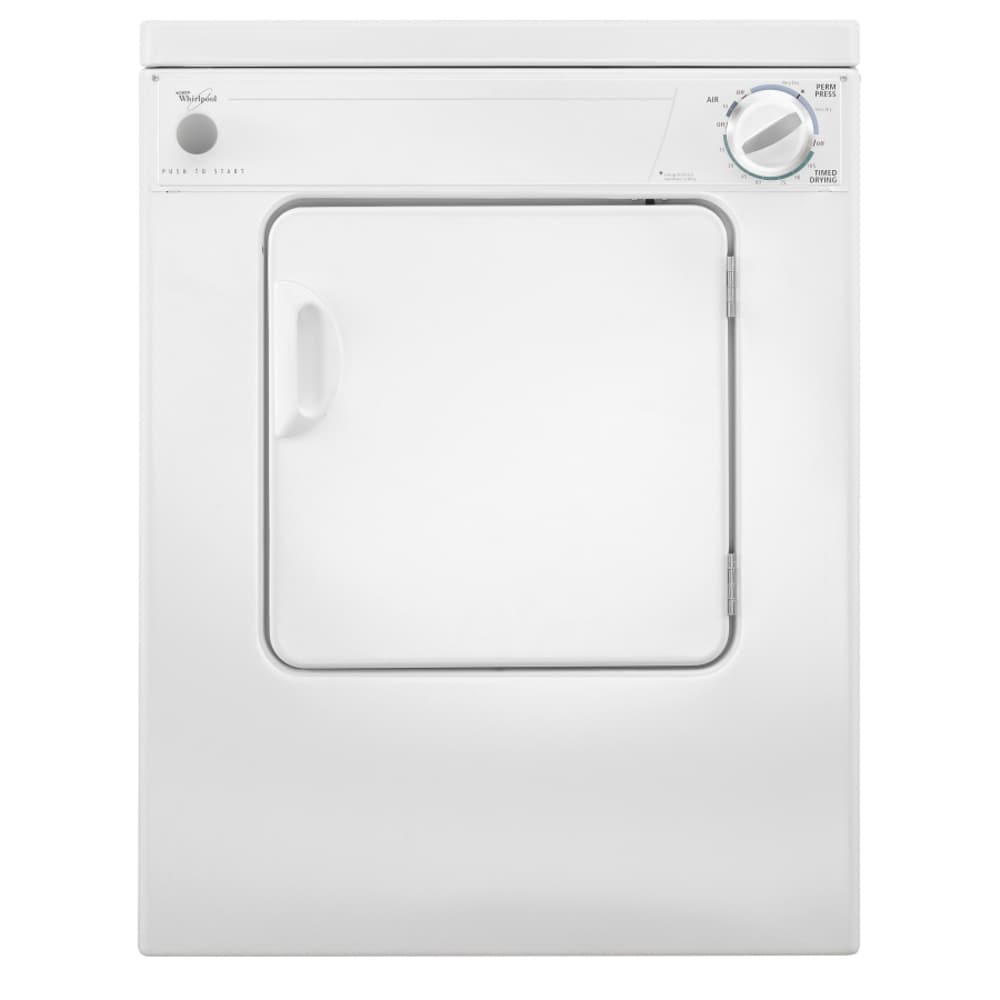Whirlpool 3.4-cu ft Stackable Portable Electric Dryer (White) in the Electric  Dryers department at