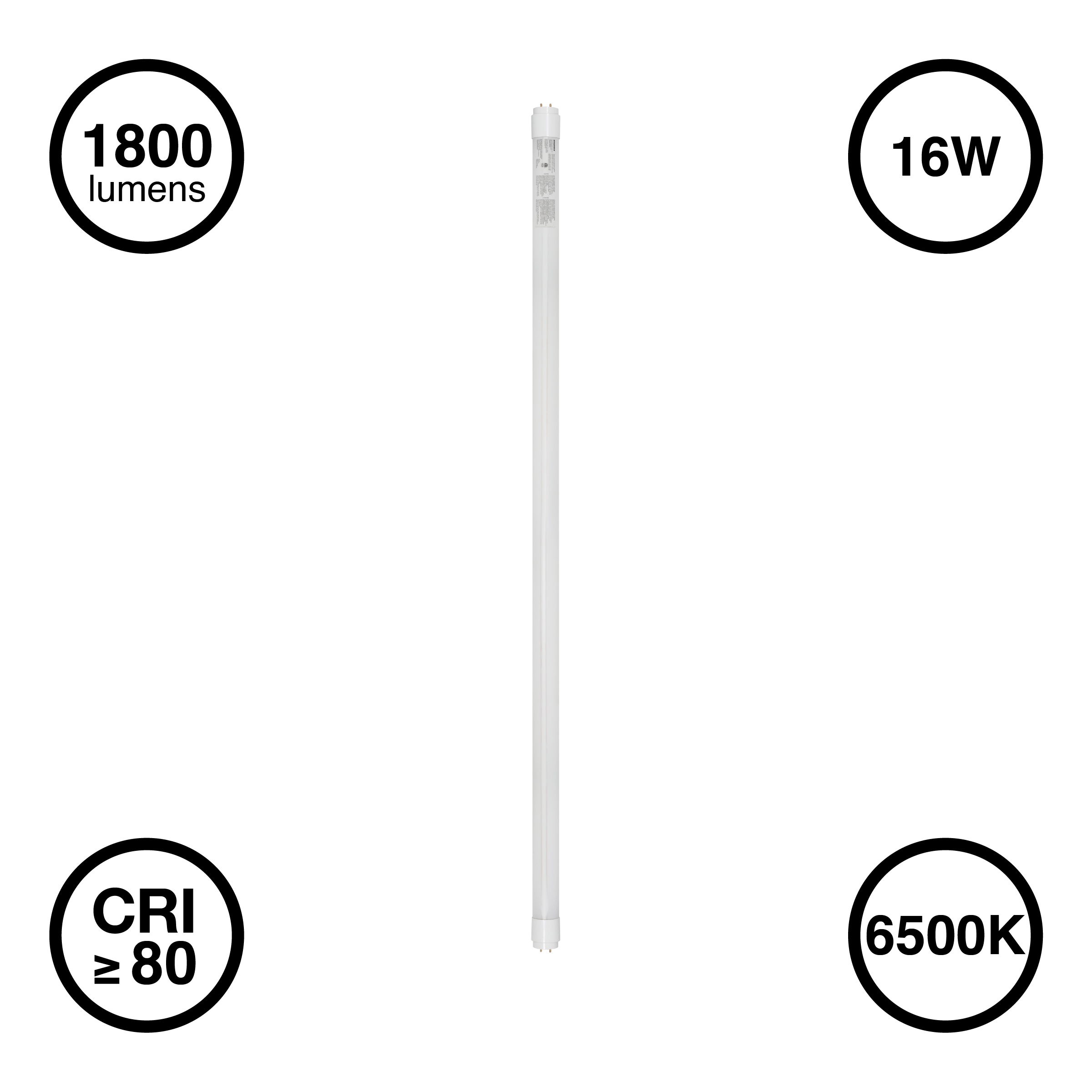 SYLVANIA 40 -Watt EQ T12 Daylight Medium bi-pin base G13 LED Tube Light ...