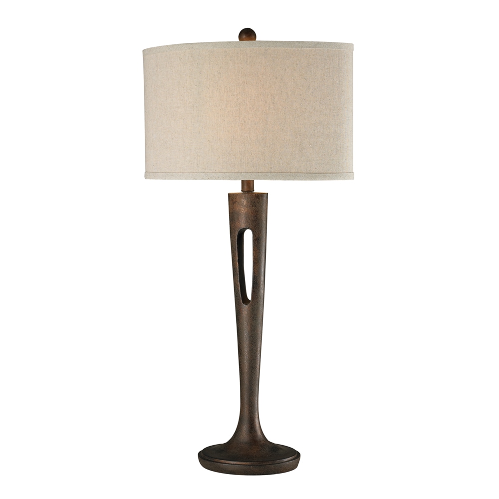 Westmore by ELK Lighting TL6242D Ardmore Glen 35.0000-in Burnished bronze 3-way Table Lamp with Fabric Shade