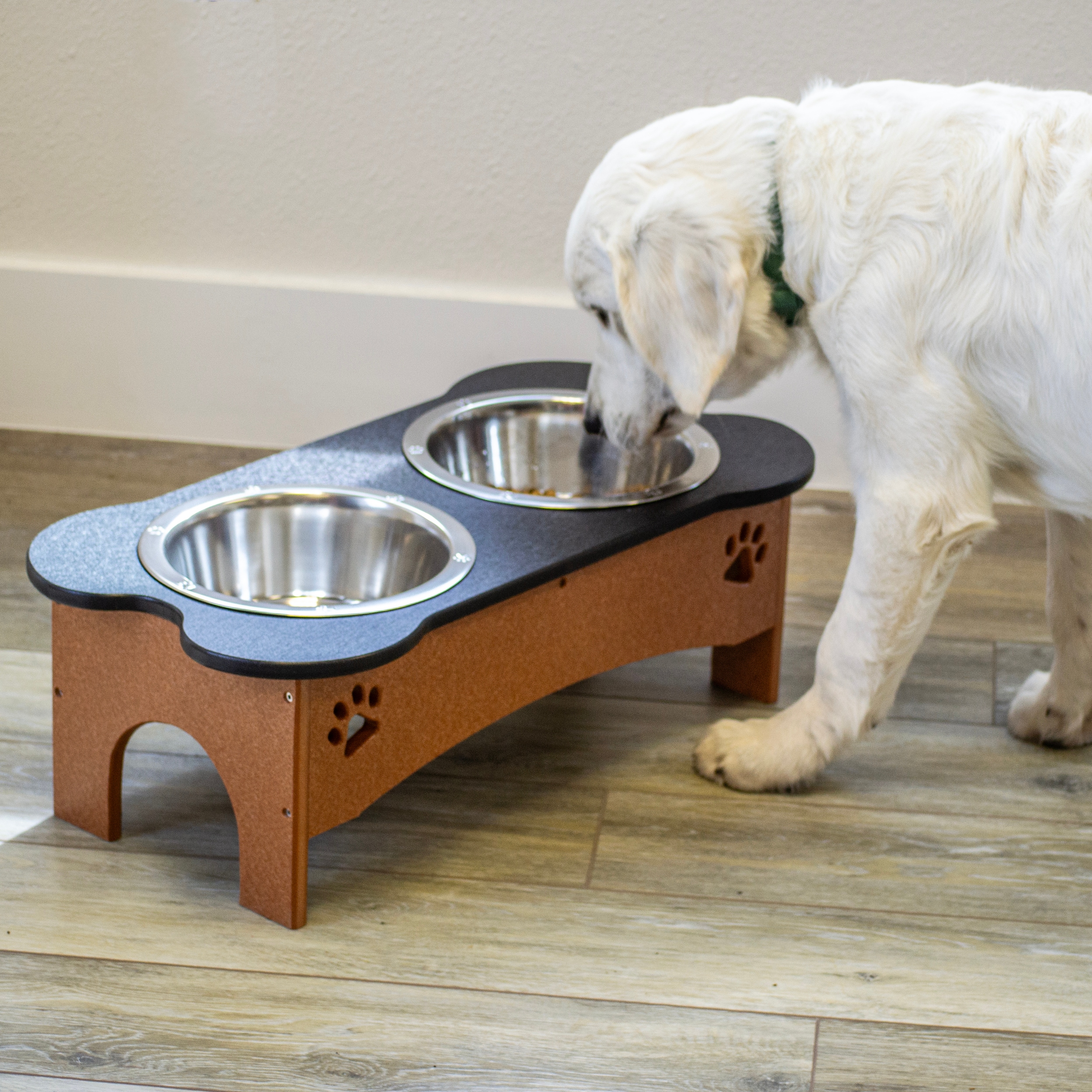 American Furniture Classics Poly 24-oz Resin Dog Elevated Feeder