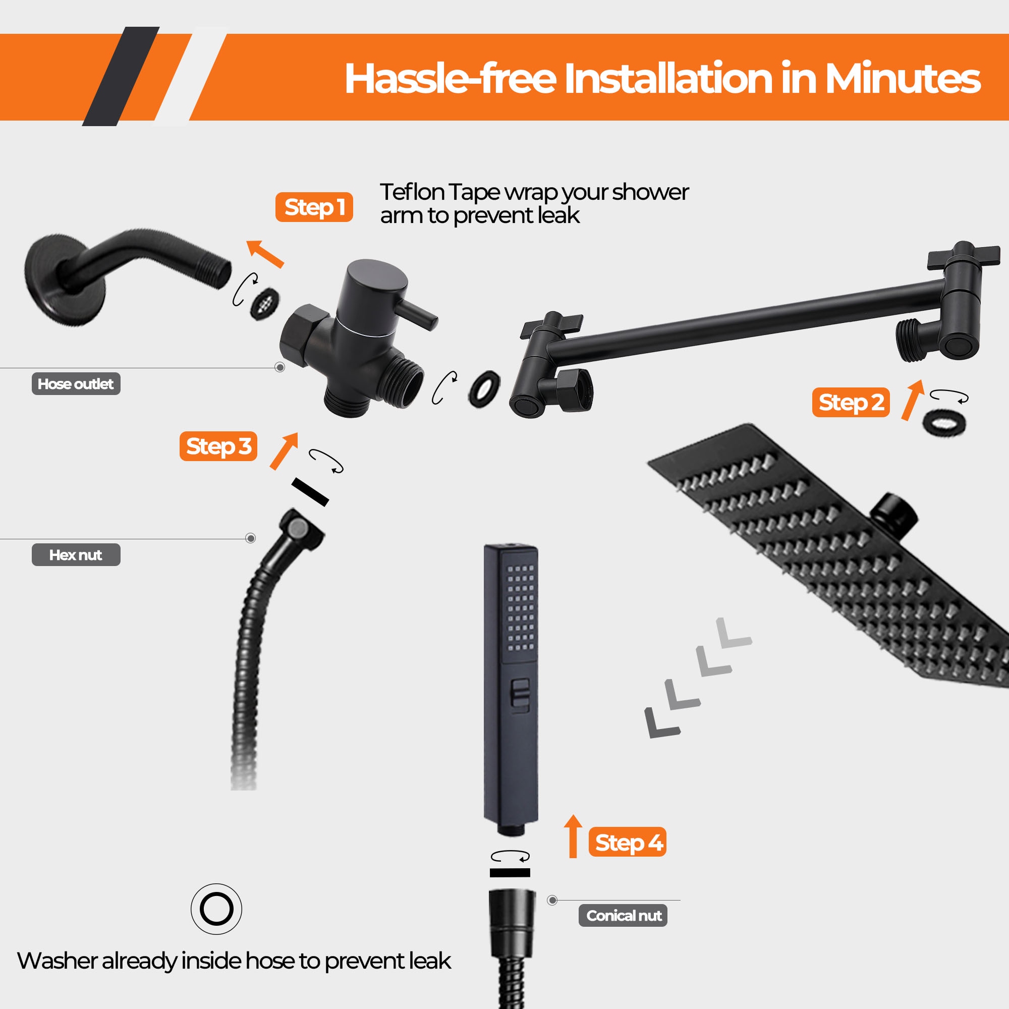 androme AD69A3B10 Tub-Shower-Faucets - View #11