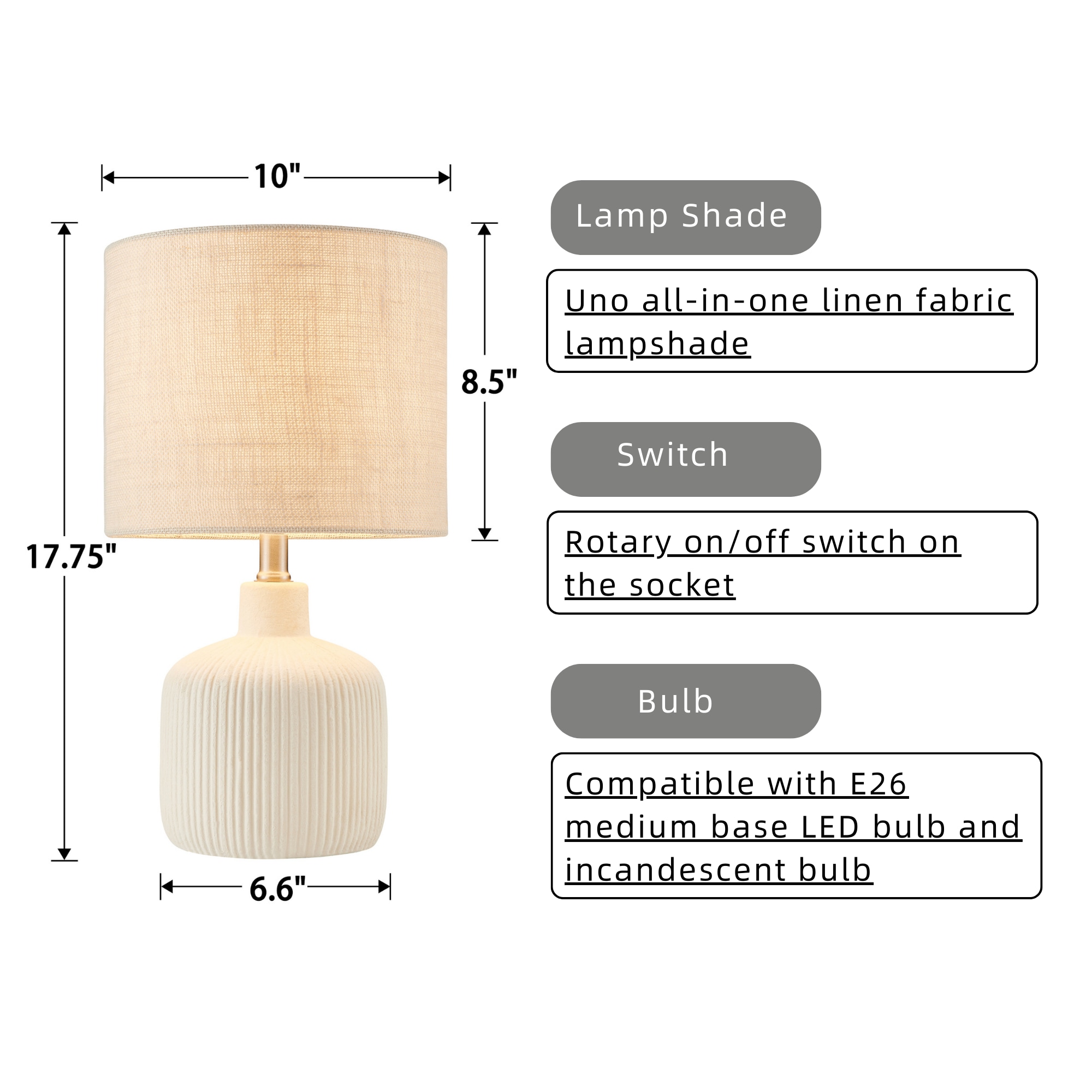 KAWOTI 21372 Table-Lamps - View #6