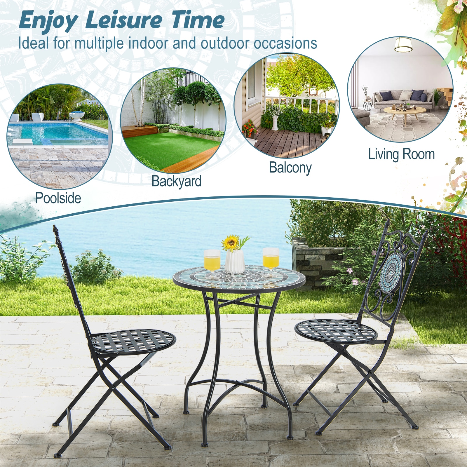 Slickblue D-CO-94211PN Patio-Tables - View #5