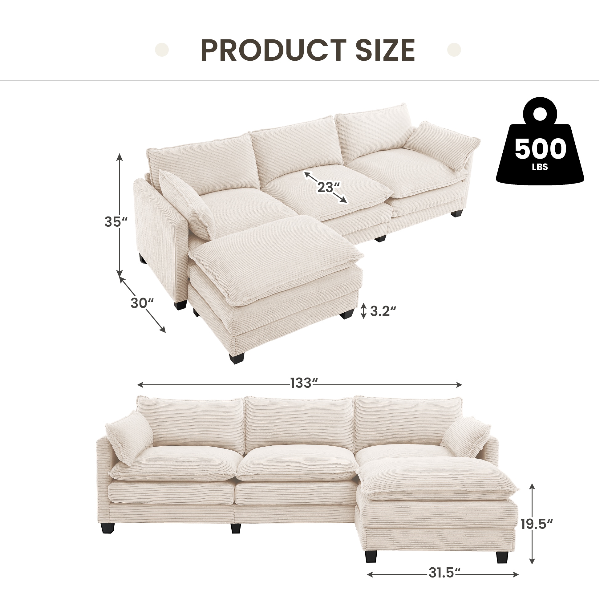 JEAREY GXDXR-L-01 Sofas-Loveseats - View #3