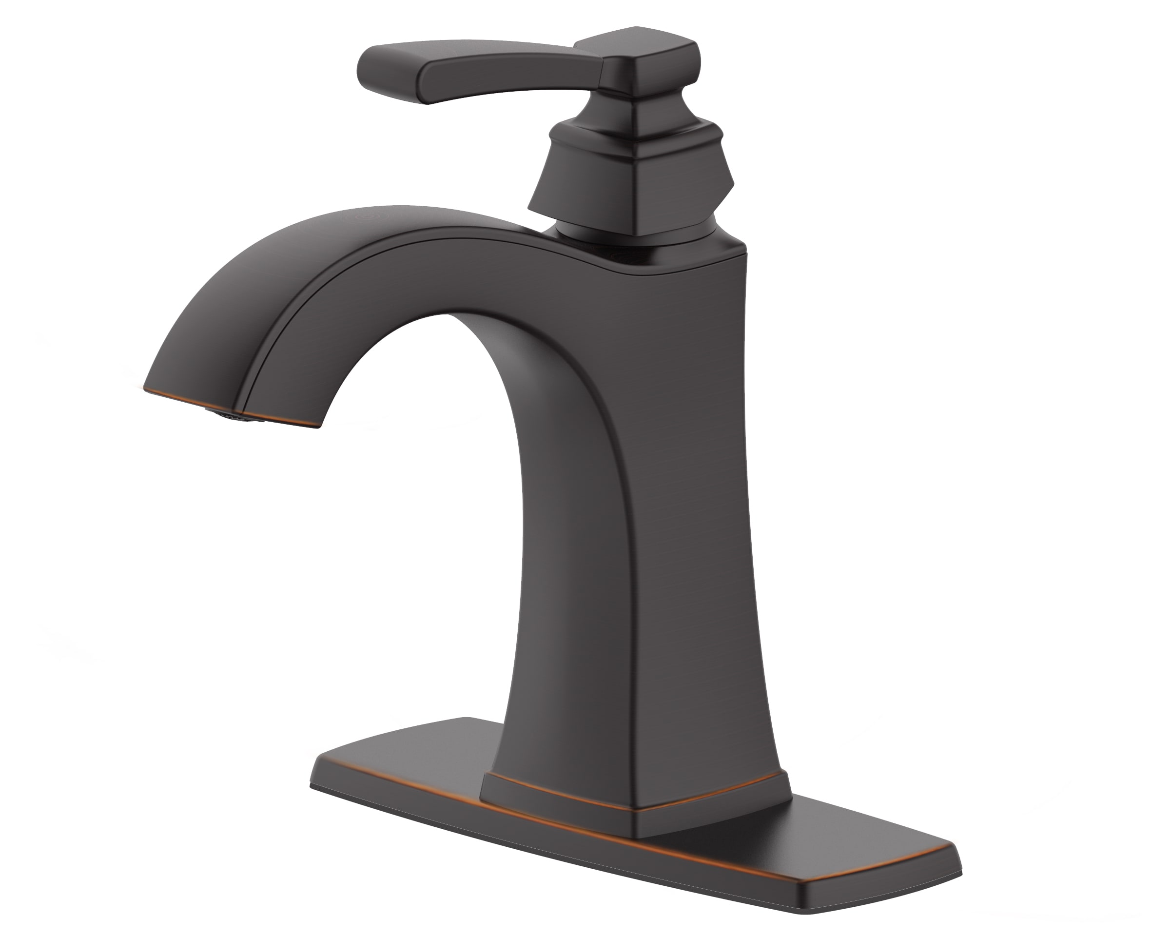 allen + roth Chesler Oil Rubbed Bronze 4-in centerset 1-Handle ...