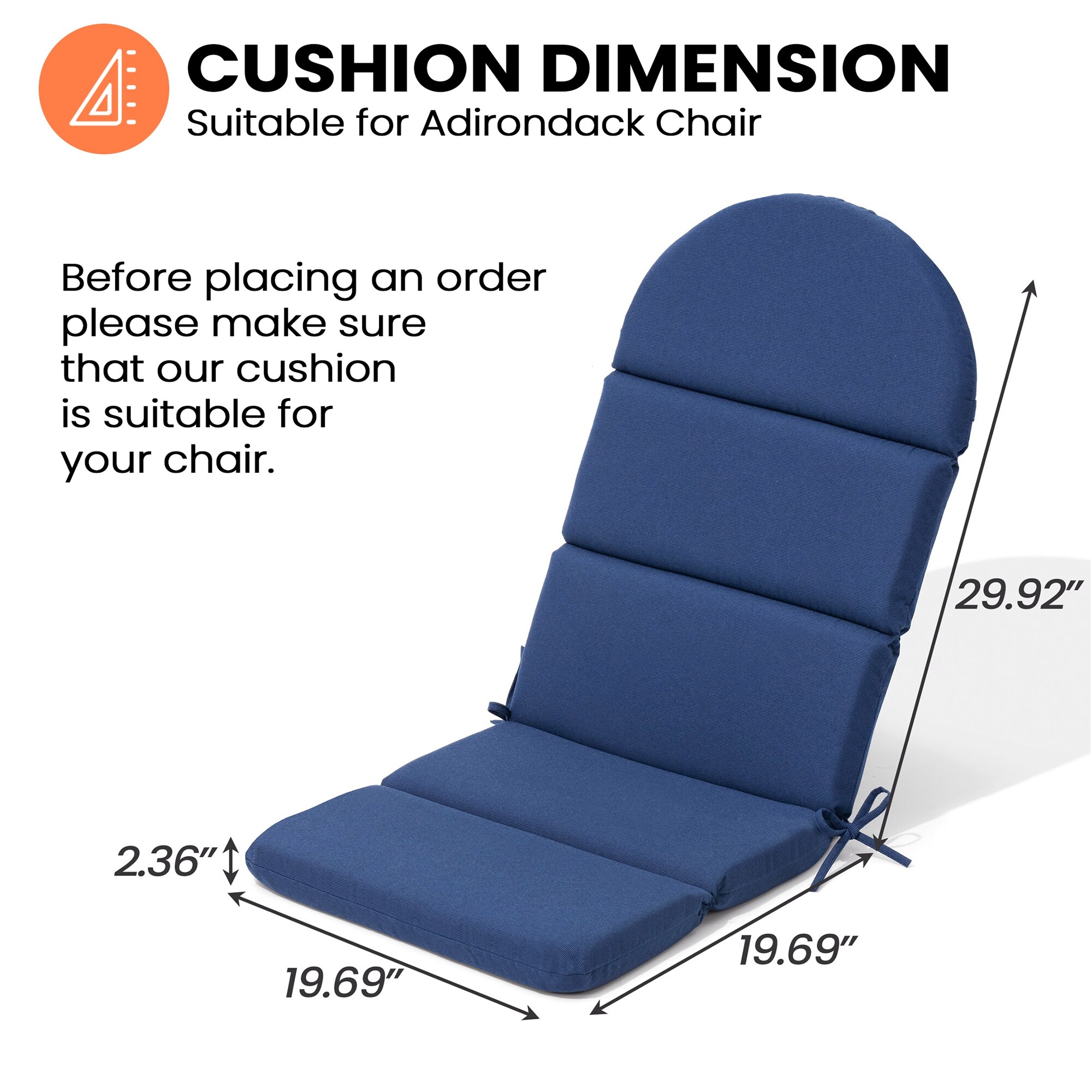 Pellebant ST25-CU106NAV-2 Patio-Furniture-Cushions - View #2