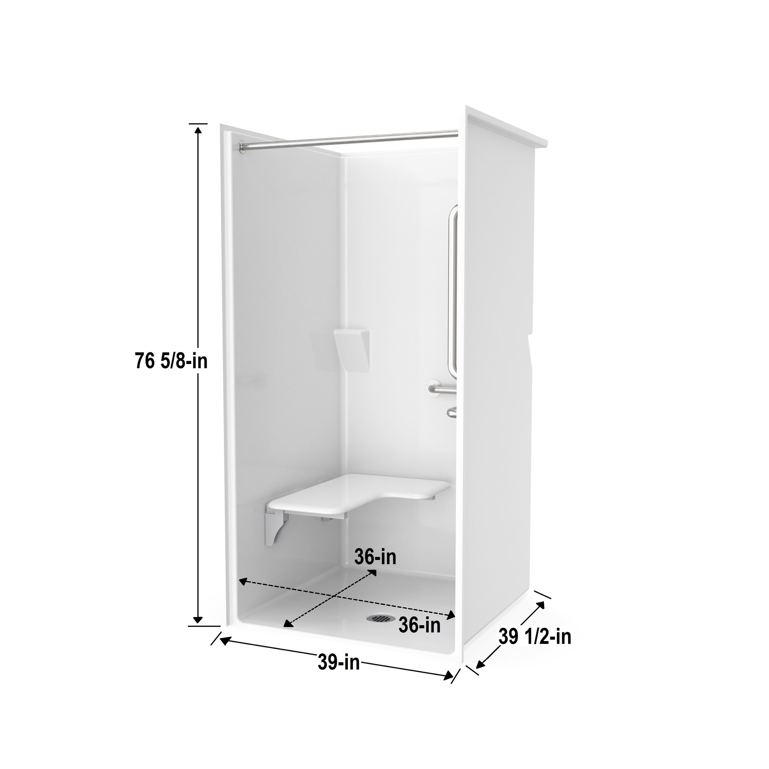 Laurel Mountain LM3698BFR064 Alcove-Shower-Kit - View #11