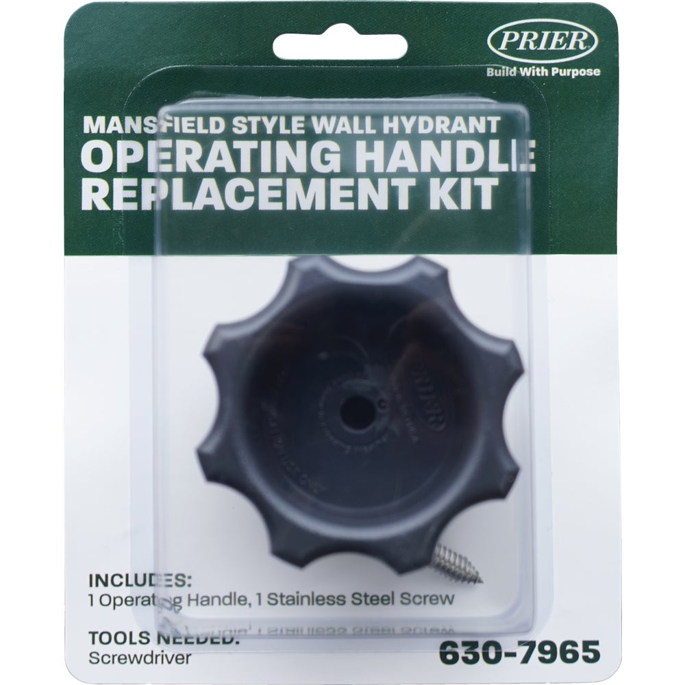 Tinoaly 630 7965 Wall Hydrant Repair Kit – Plastic Replacement Handle & Screw For Prier & Mansfield 300/400/500 Series